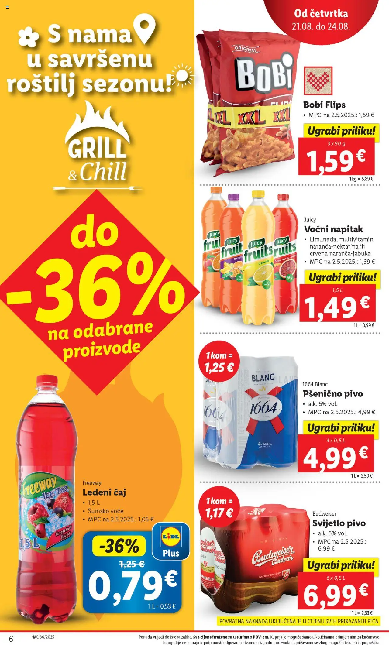Lidl katalog | vrijedi od 21.08.2025 | Stranica: 6 | Proizvodi: Roštilj, Šumsko voće, Pica, Voće