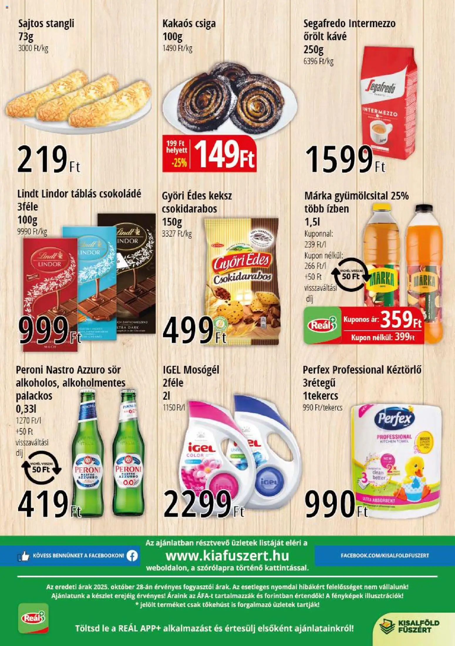 Reál akciós ujság - amely érvényes a következő dátumtól: 06.11.2025 | Oldal: 2 | Termékek: Mosógél, Kávé, Sör, Keksz