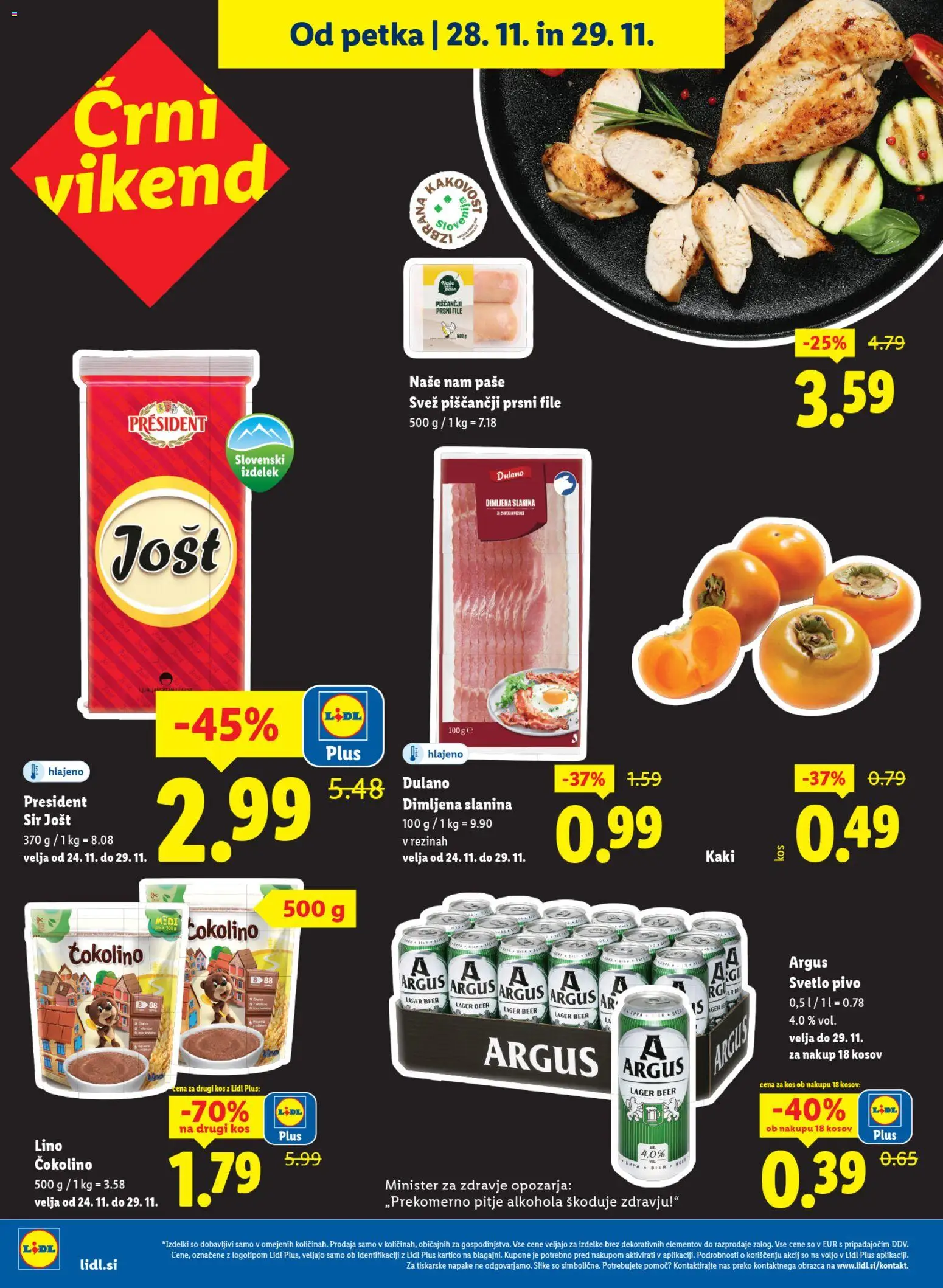 Novi Lidl katalog ponudbe – veljaven od 27.11.2025 | Stran: 32 | Izdelki: Kaki, Kos, Slanina, Pivo