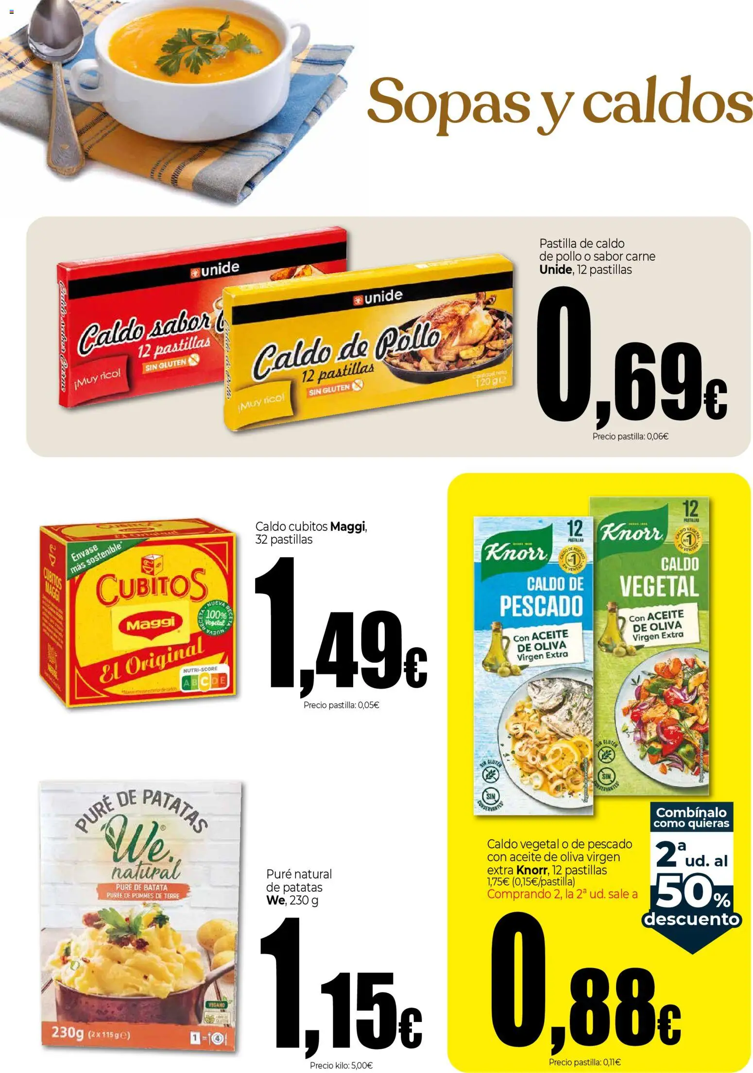 Unide - Especial Sopas y Caldos │ válido desde el 22.01.2026 | Página: 2 | Productos: Aceite, Pescado, Aceite de oliva, Κλειδαριά της πόρτας
