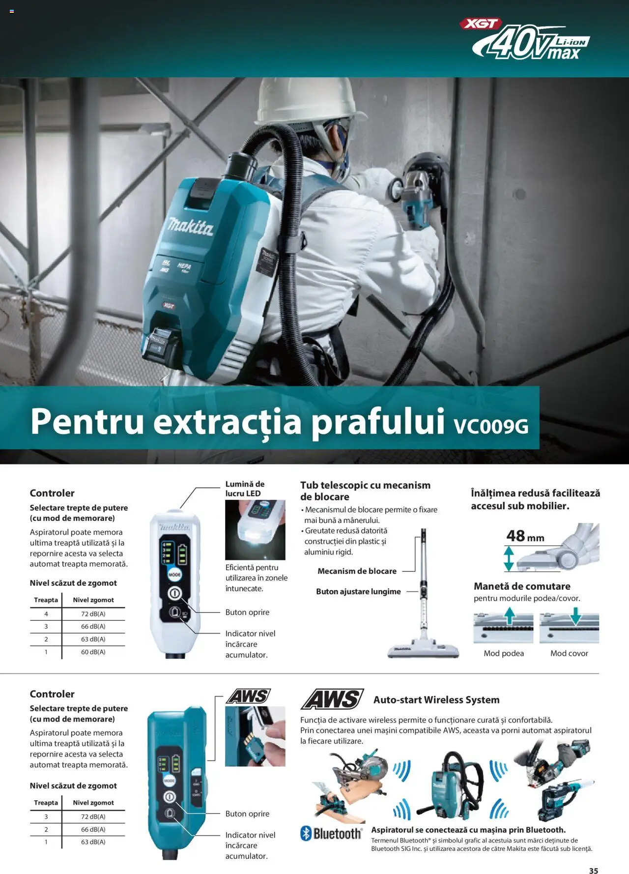 Makita catalog - Masini profesionale Makita XGT – valabil de la 20.06.2024 | Pagină: 35