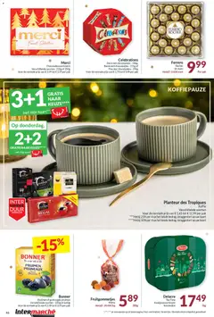 Intermarché - Al onze aanbiedingen voor goedkope feestdagen - Voorbeeld van een folder van Intermarché, geldig van 18.11.2025 | Pagina: 46 | Producten: Fles, Rozijnen, Kaart, Koffie