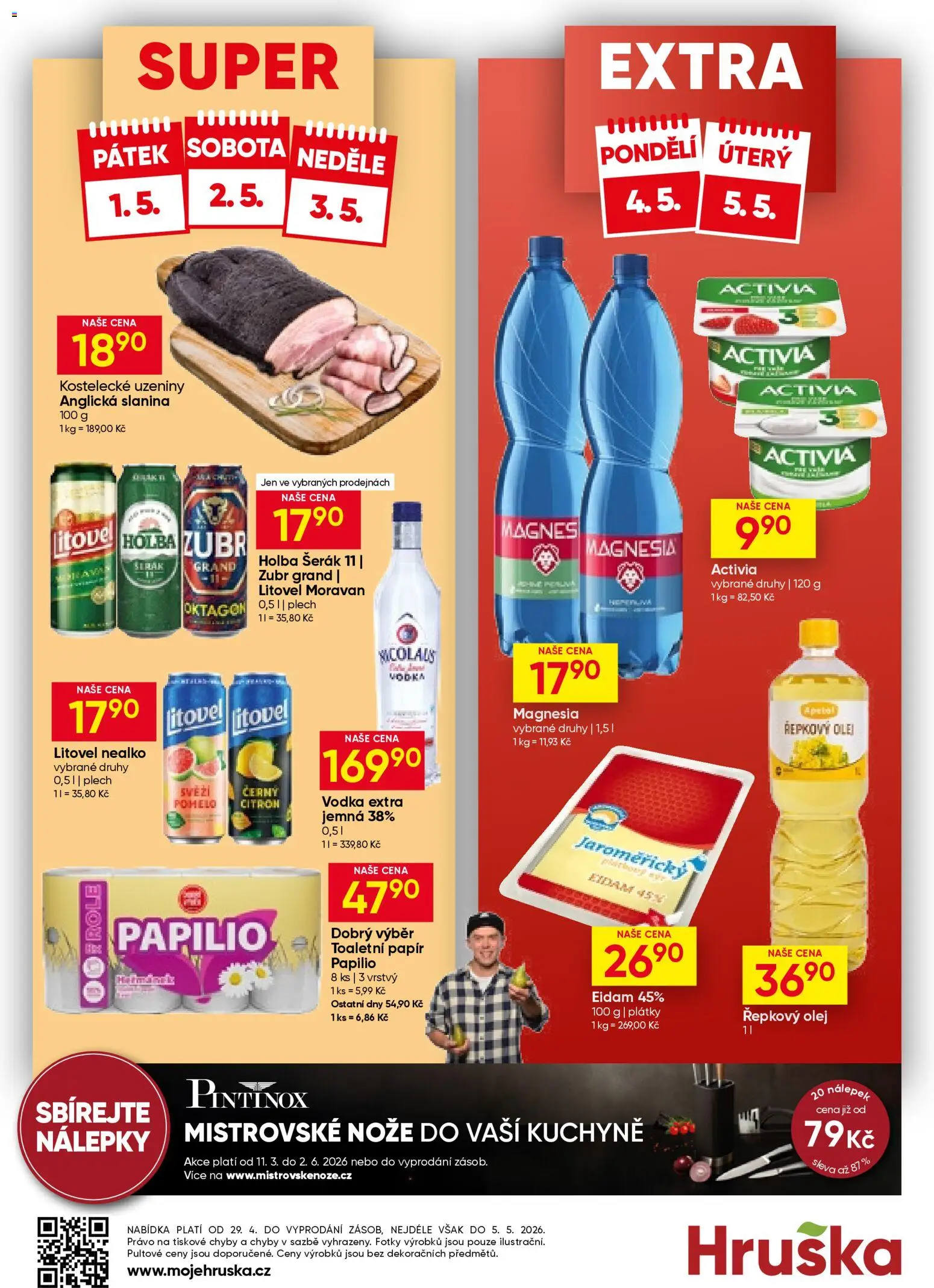 Hruška leták od 29.04.2026 | Strana: 12 | Produkty: Zubr, Vodka, Citron, Holba šerák 11