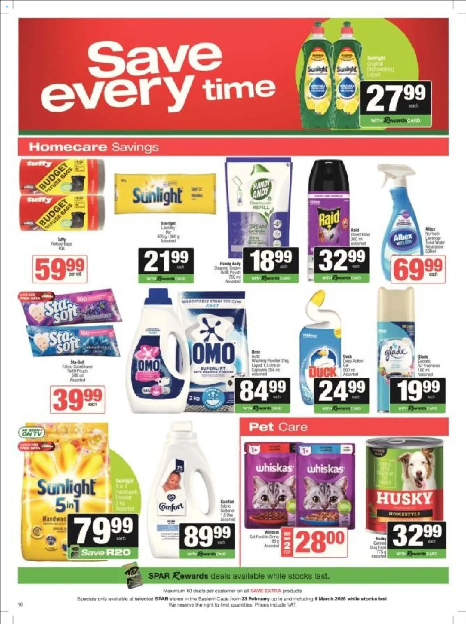 New Spar catalogue – valid from 23.02.2026 | Page: 19 | Products: Toilet, Cream, Gravy, Water