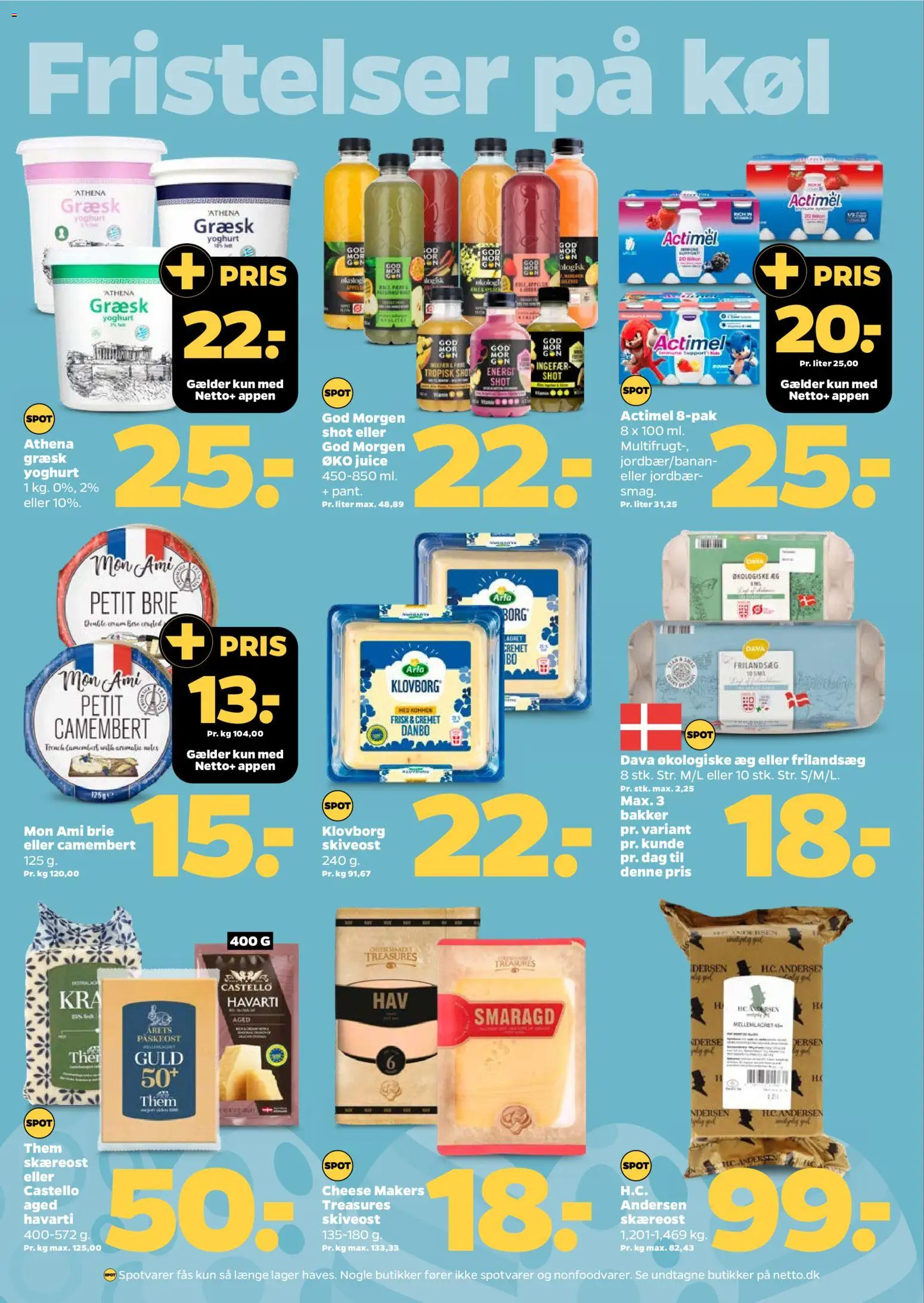 Netto tilbudsavis – gyldig fra 21.03.2026 | Side: 14 | Produkter: Camembert, Yoghurt, Æg, Jordbær