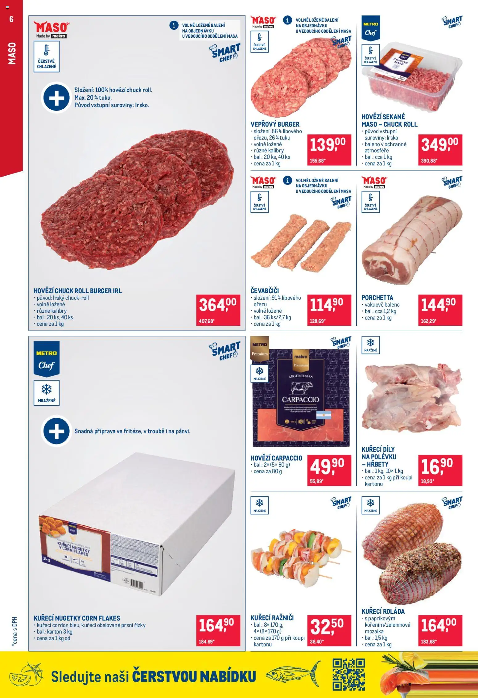 Makro leták - Gastronomie od 25.03.2026 | Strana: 6 | Produkty: Burger, Hovězí, Nugetky, Maso