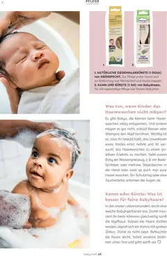 Rossmann babywelt Elternmagazin ab 11.12.2025 gültig | Seite: 43 | Produkte: Shampoo, Bürste, Wasser