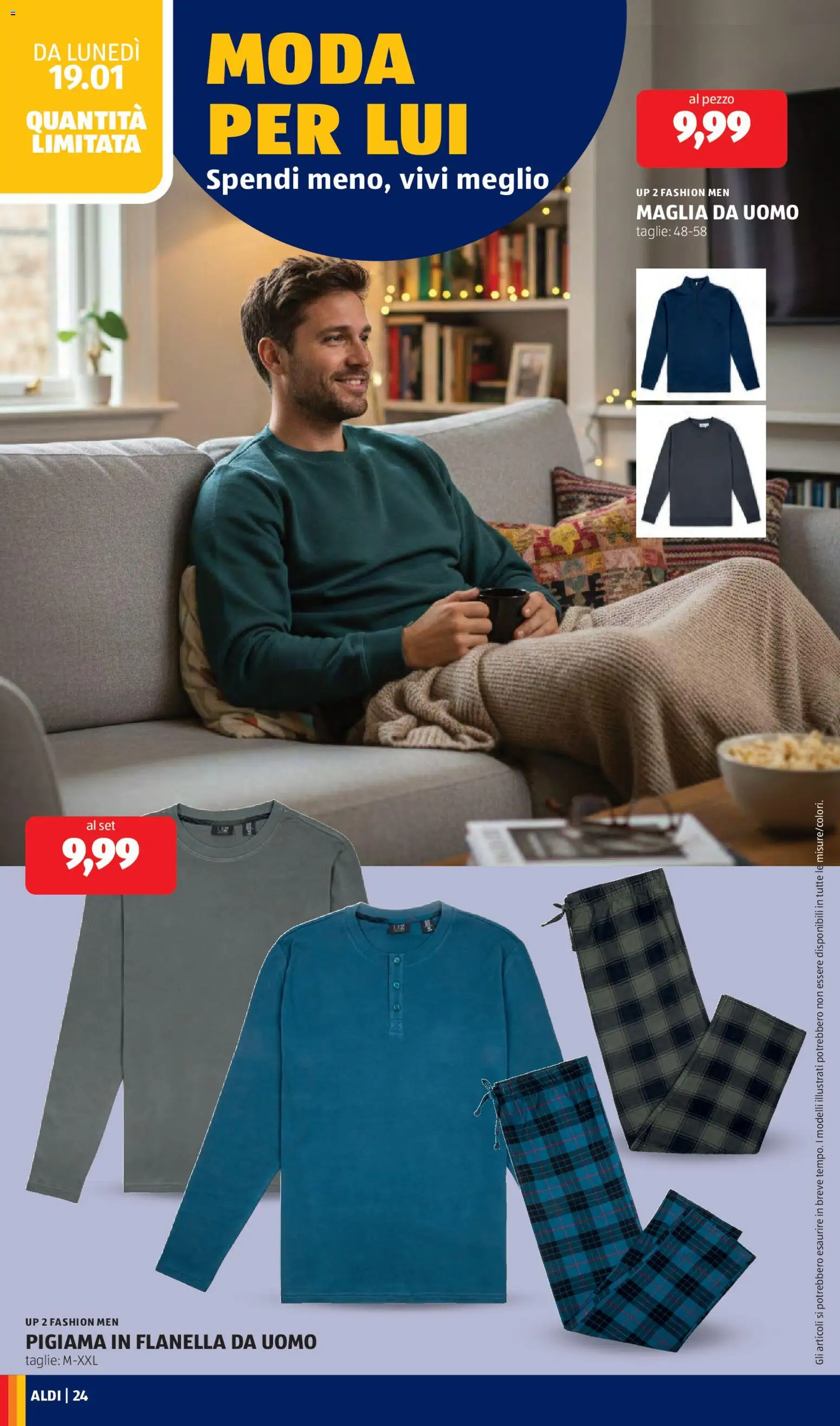 Volantino Aldi del 19.01.2026 | Pagina: 24 | Prodotti: Pigiama