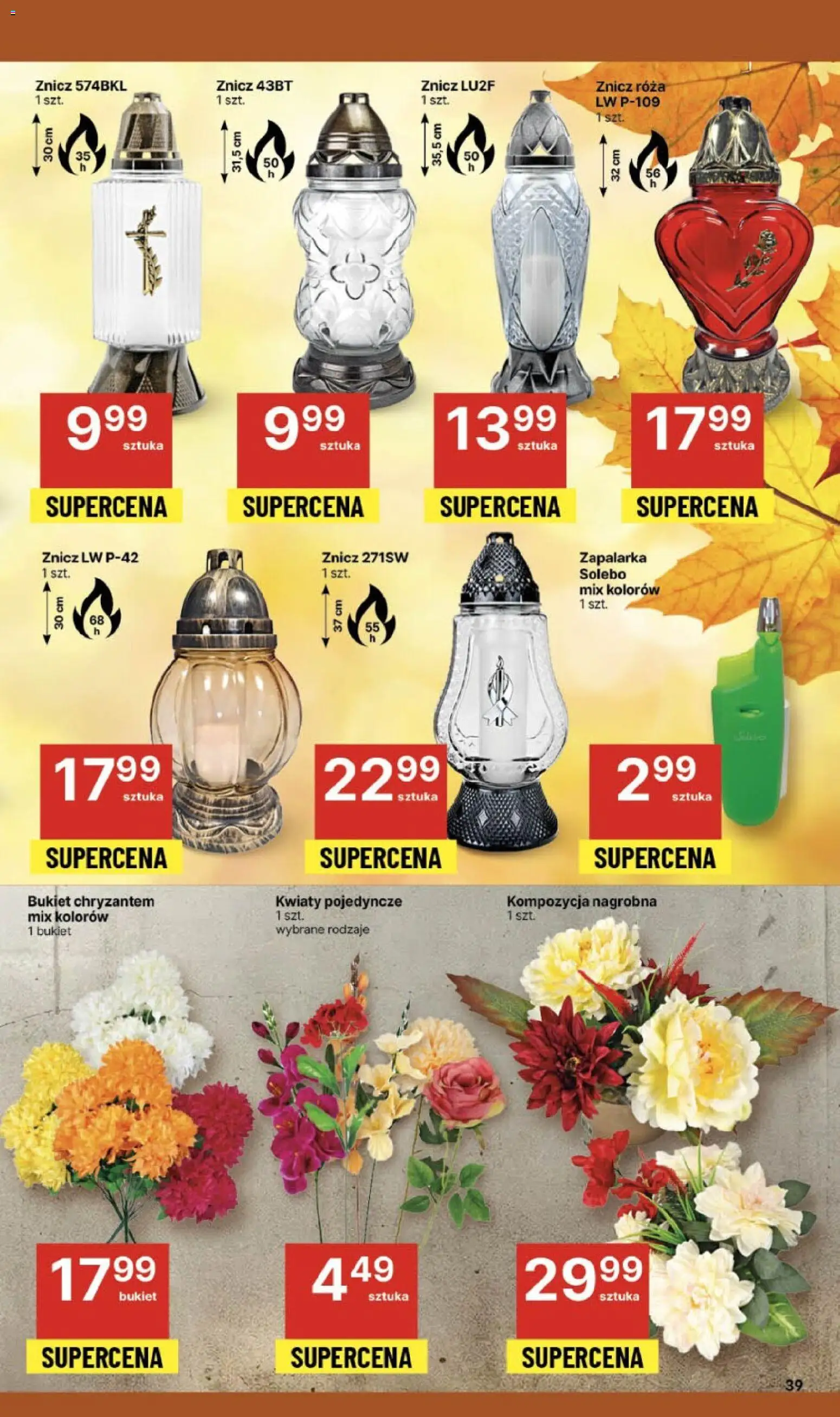 Delikatesy Centrum Gazetka od 30.10.2025 | Strona: 39 | Produkty: Kwiaty