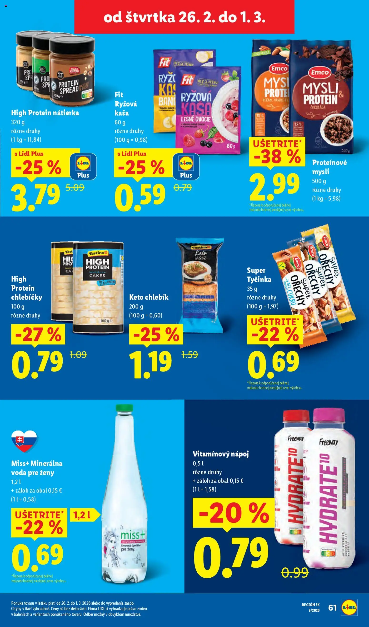 Nové Lidl akcie – leták je platný od 23.02.2026 | Strana: 69 | Produkty: Čokoláda, Orechy, Voda, Minerálna voda