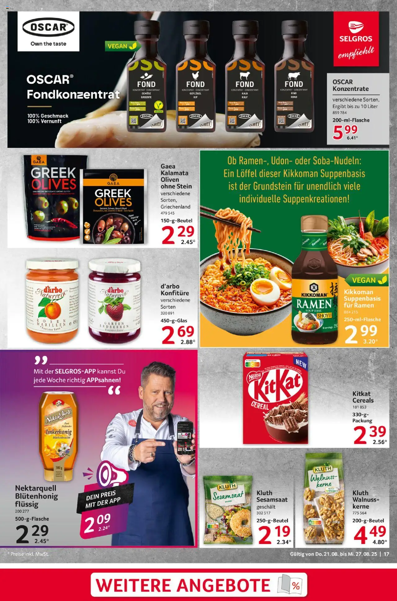 Selgros Prospekt 	 - gültig ab dem 21.08.2025 | Seite: 17 | Produkte: Gemüse, Chili, Erdbeeren