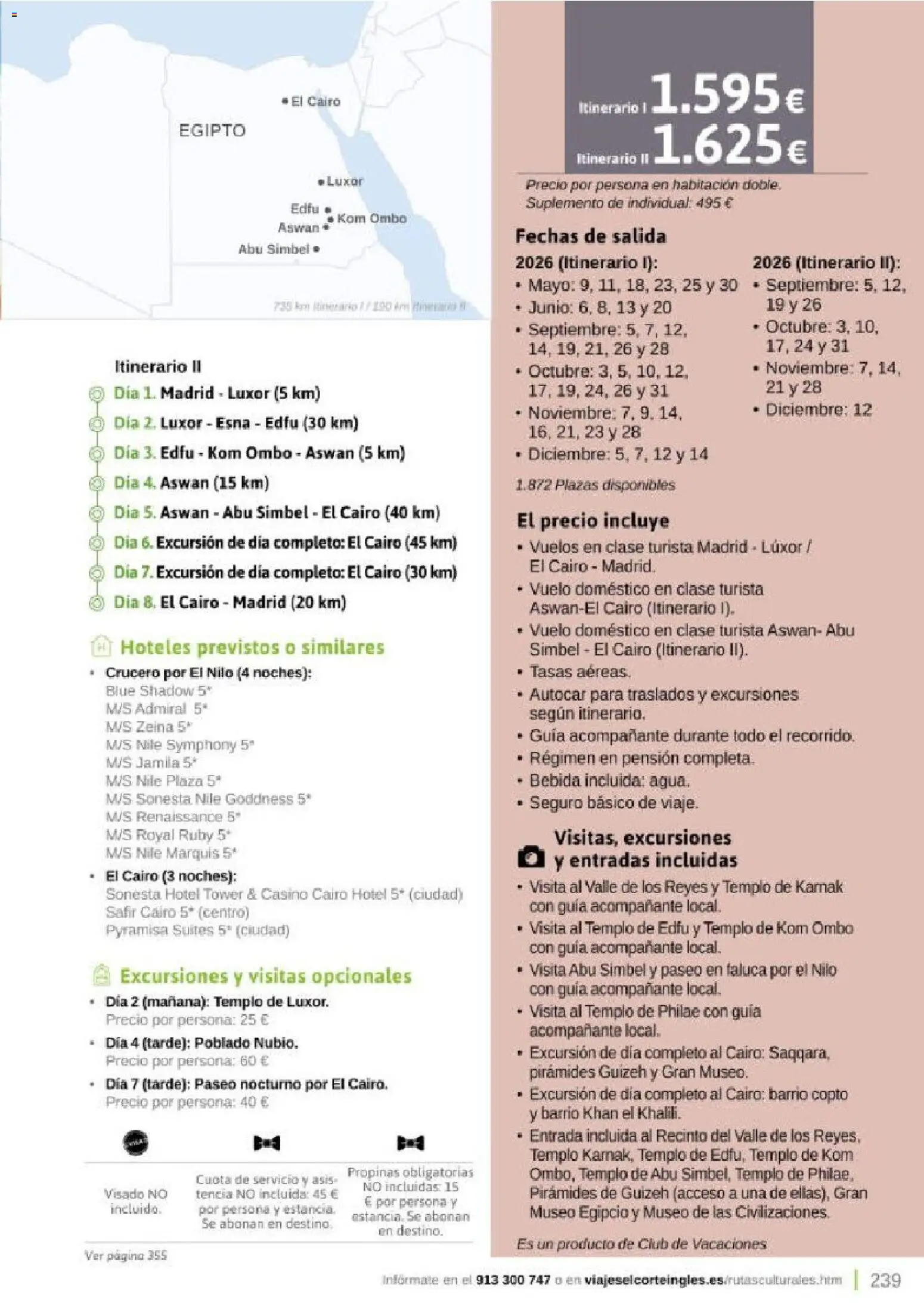 Viajes El Corte Inglés Rutas Culturales de la Comunidad de Madrid │ válido desde el 01.04.2026 | Página: 239