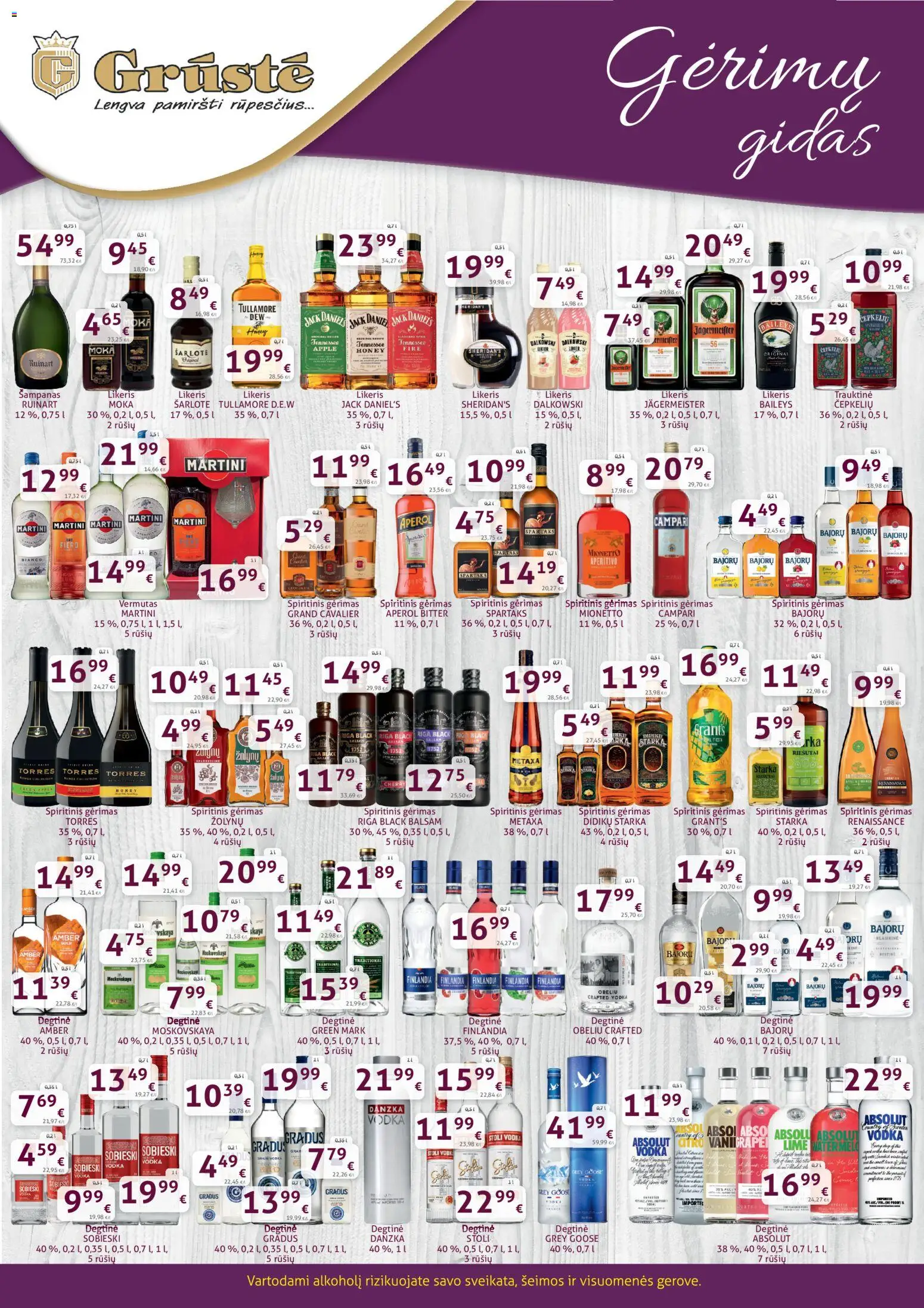 GRUSTE akcijos nuo 21.12.2025 | Puslapis: 2 | Prekių: Degtinė
