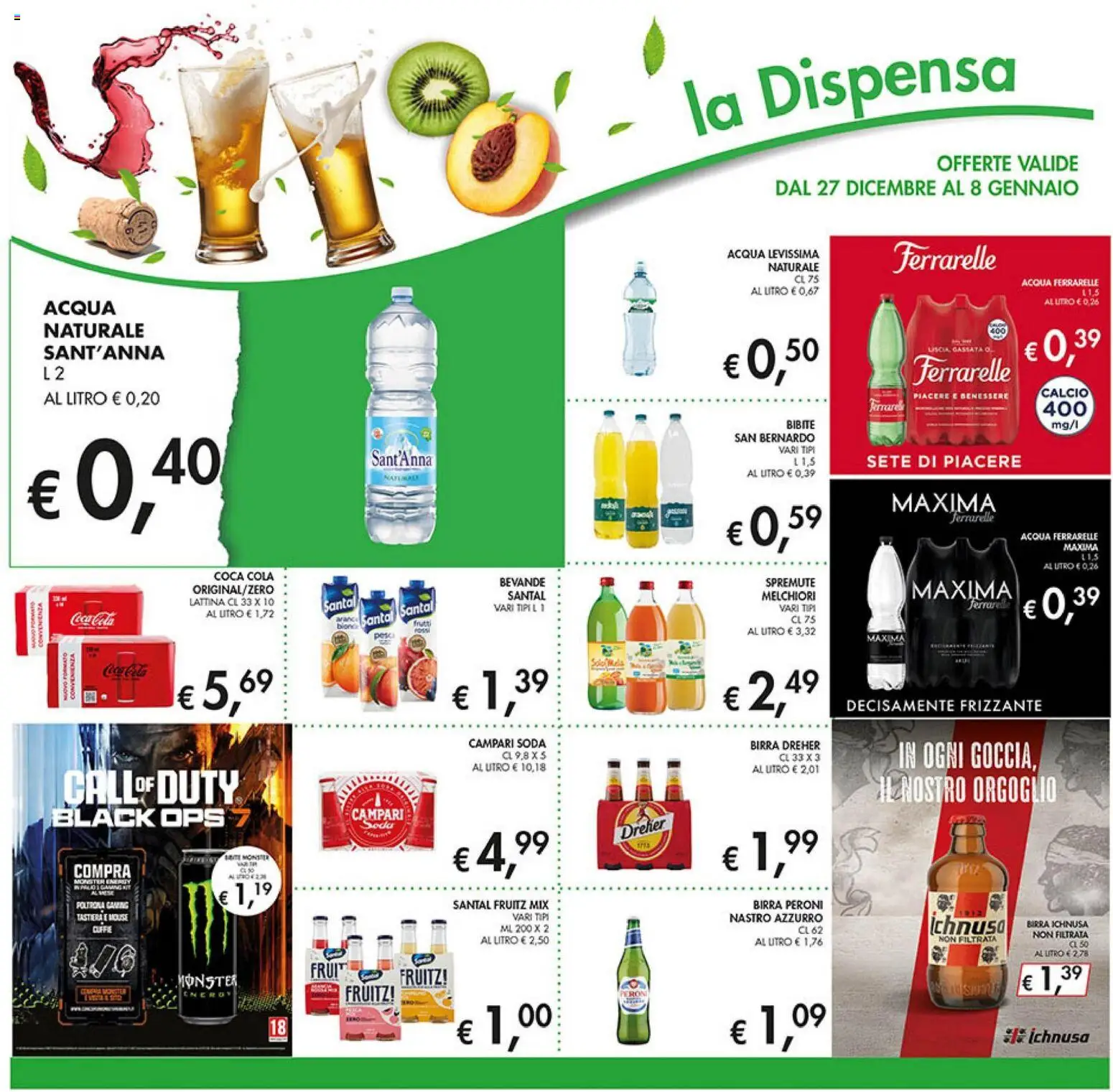 Volantino Coal del 27.12.2025 | Pagina: 14 | Prodotti: Birra, Acqua, Bibite, Poltrona