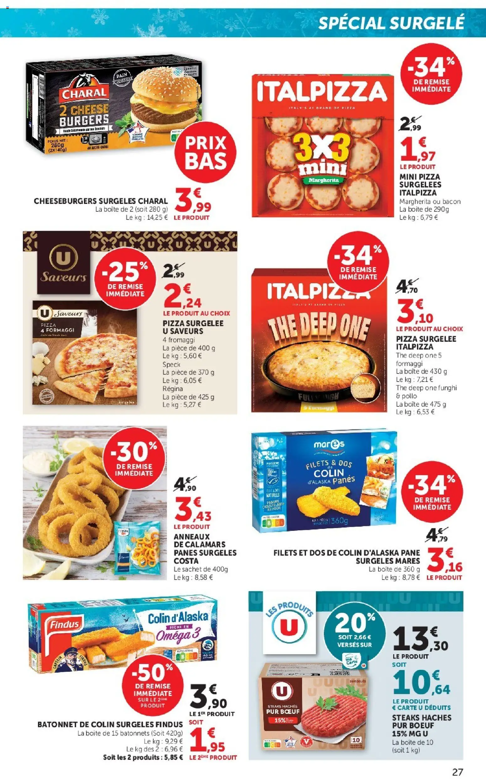 {H1} | Page: 27 | Produits: Pizza surgelée, Four, Pain, Pizza