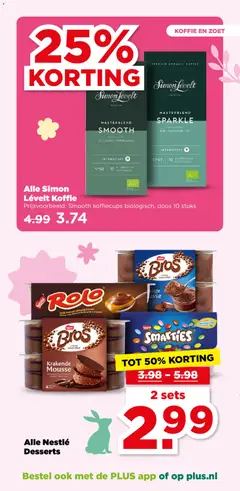 Alle Simon Lévelt Koffie, Smooth koffiecups biologisch, doos 10 stuks - Voorbeeld van een folder van Plus, geldig van 01.04.2026 | Pagina: 19 | Producten: Koffie, Chocolade