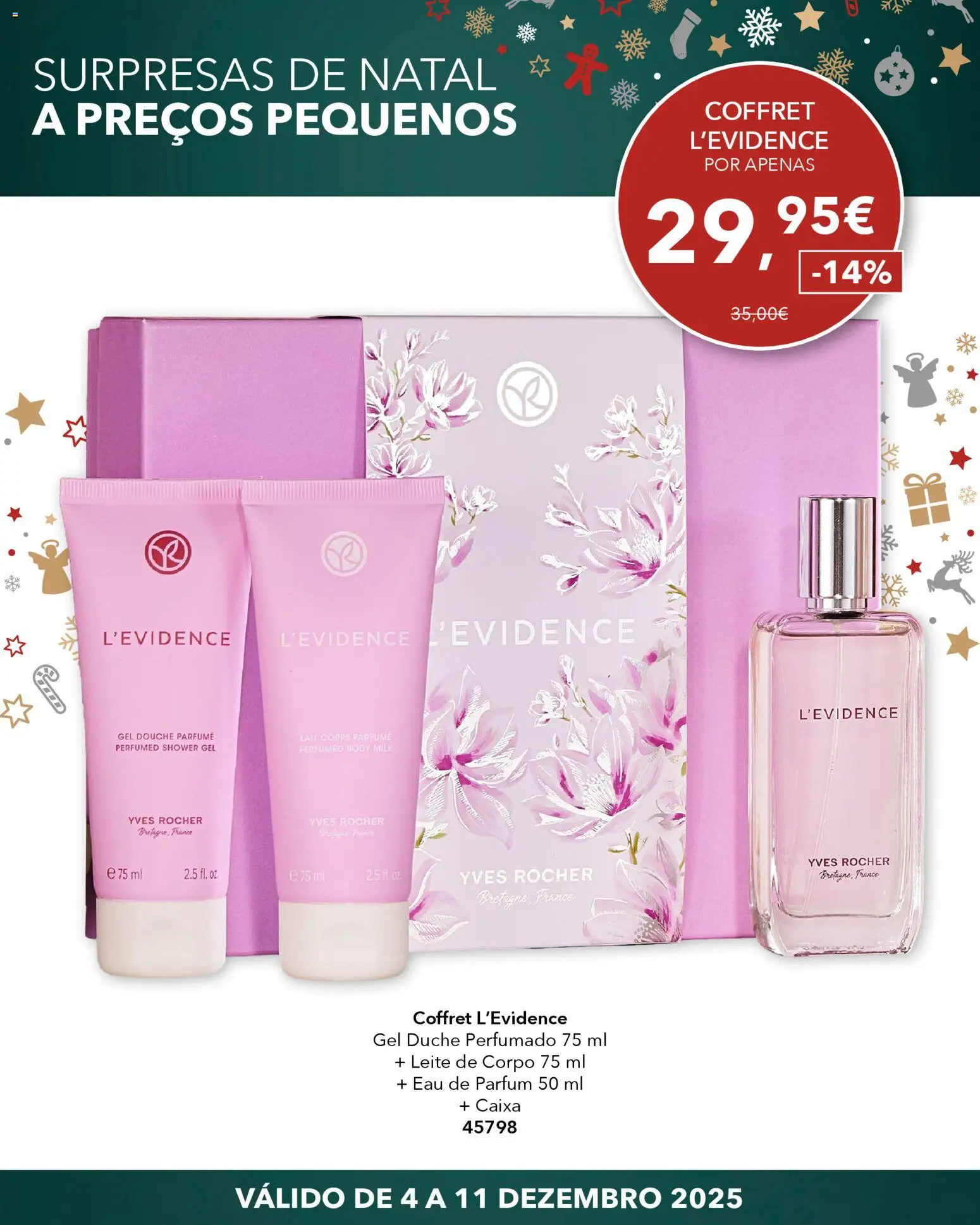 Yves Rocher - Surpresas de natal │ válido de 04.12.2025 | Página: 9 | Produtos: Perfume, Caixa, Leite