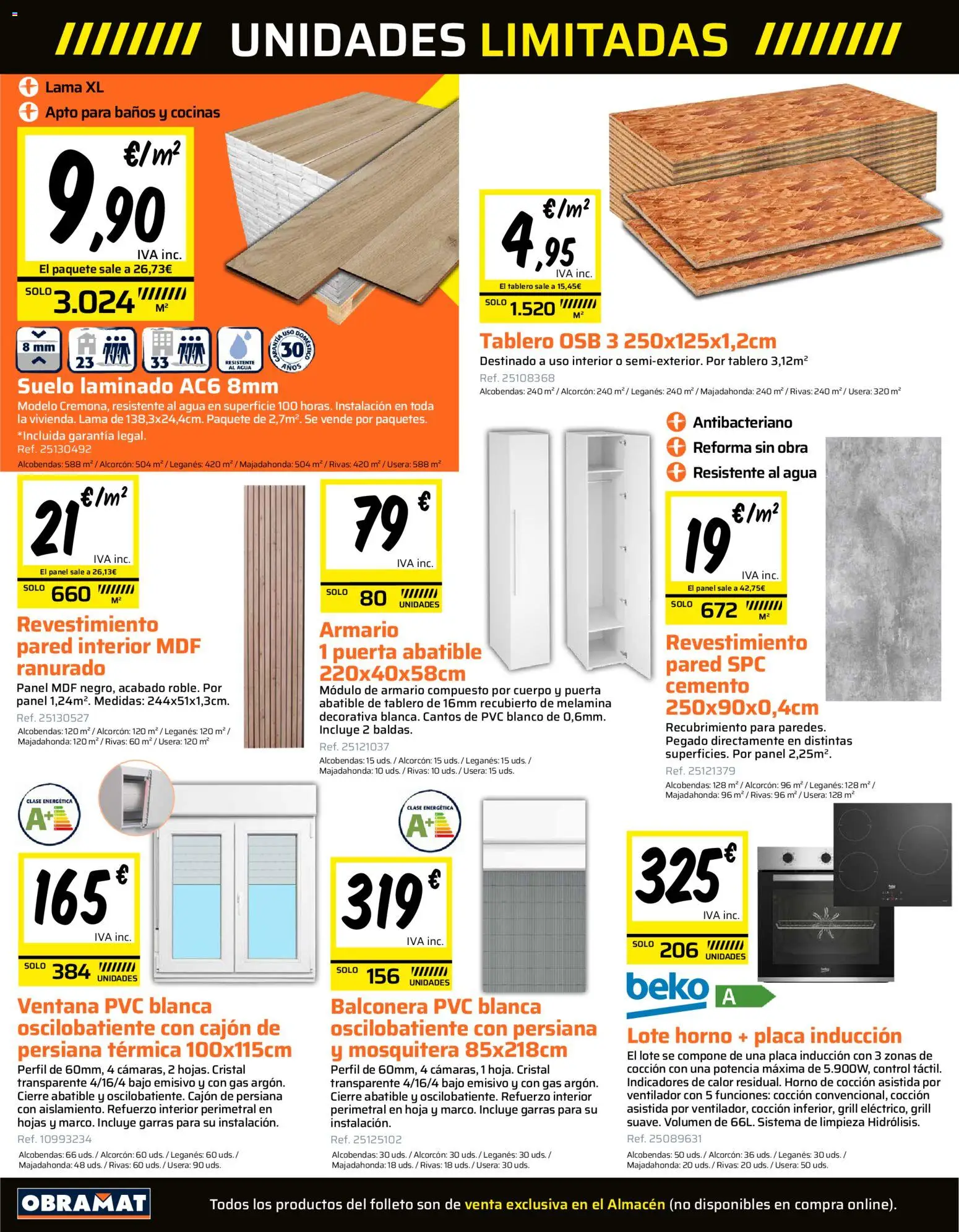 Obramat folleto │ válido desde el 20.03.2026 | Página: 2 | Productos: Horno, Ventilador, Armario