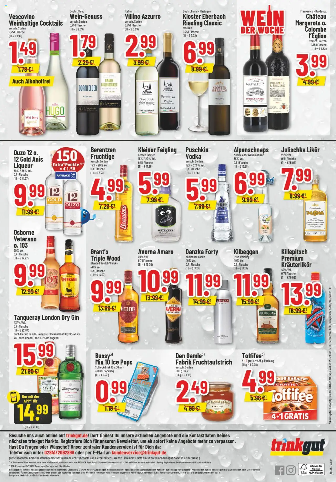 Trinkgut Prospekt - gültig ab dem 21.07.2025 | Seite: 6 | Produkte: Ouzo, Likör, Toffifee, Wein