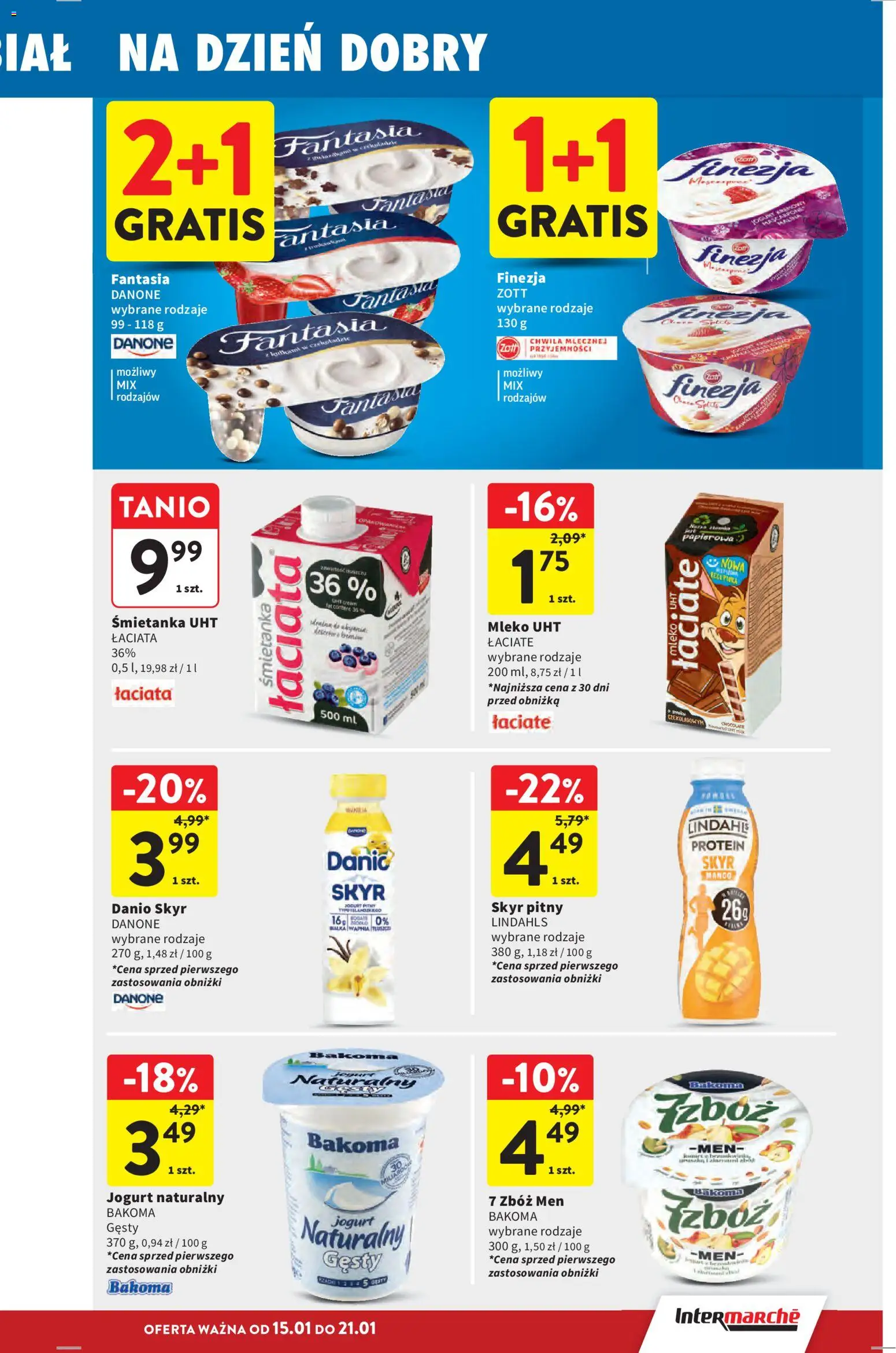 Intermarche Gazetka od 15.01.2026 | Strona: 25 | Produkty: Mango, Mleko, Jogurt, Skyr