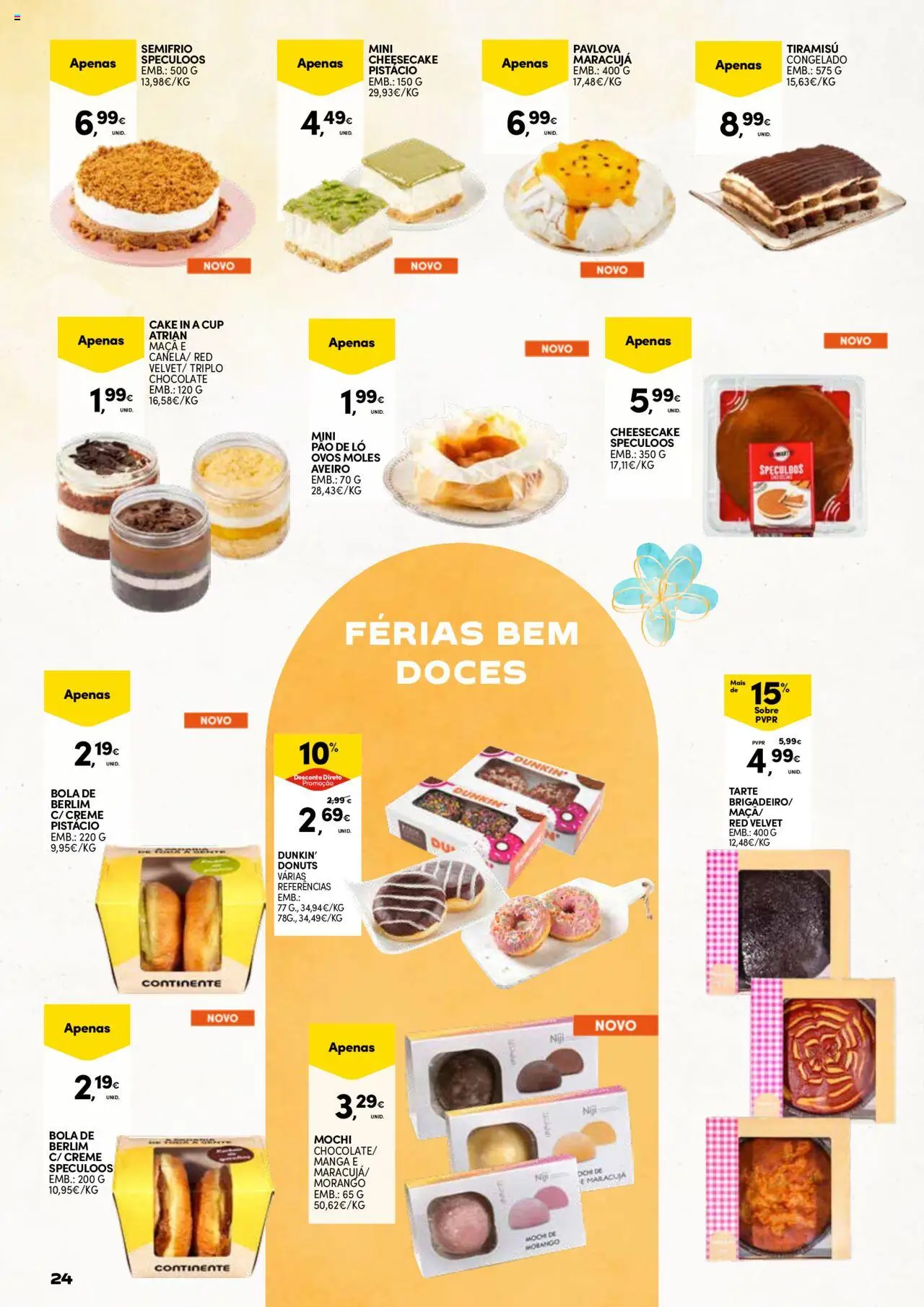 Continente - Verão │ válido de 17.06.2025 | Página: 24 | Produtos: Ovos, Pão, Chocolate, Tarte