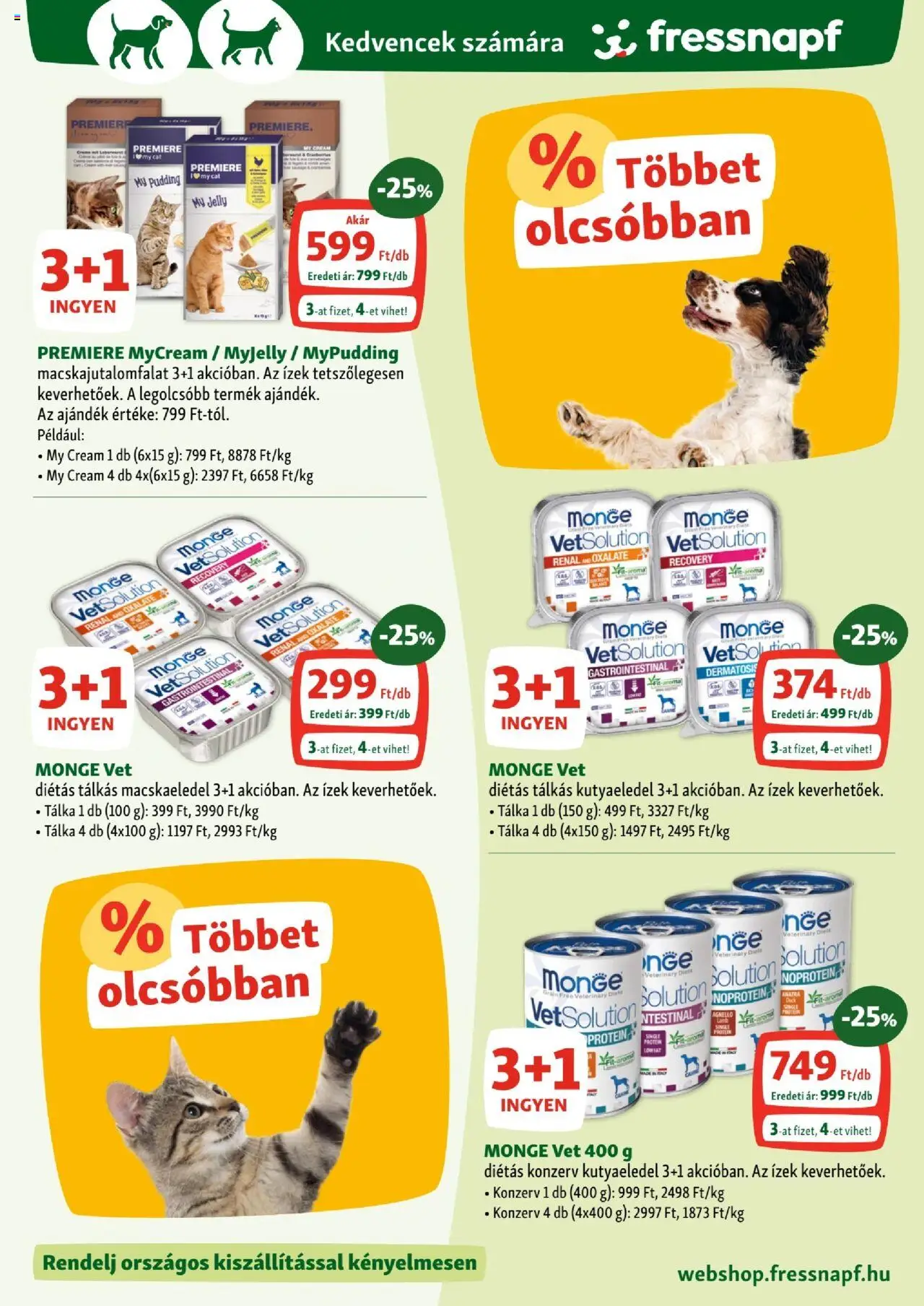 Fressnapf akciós ujság - amely érvényes a következő dátumtól: 12.06.2025 | Oldal: 8 | Termékek: Macskaeledel, Kutyaeledel, Protein