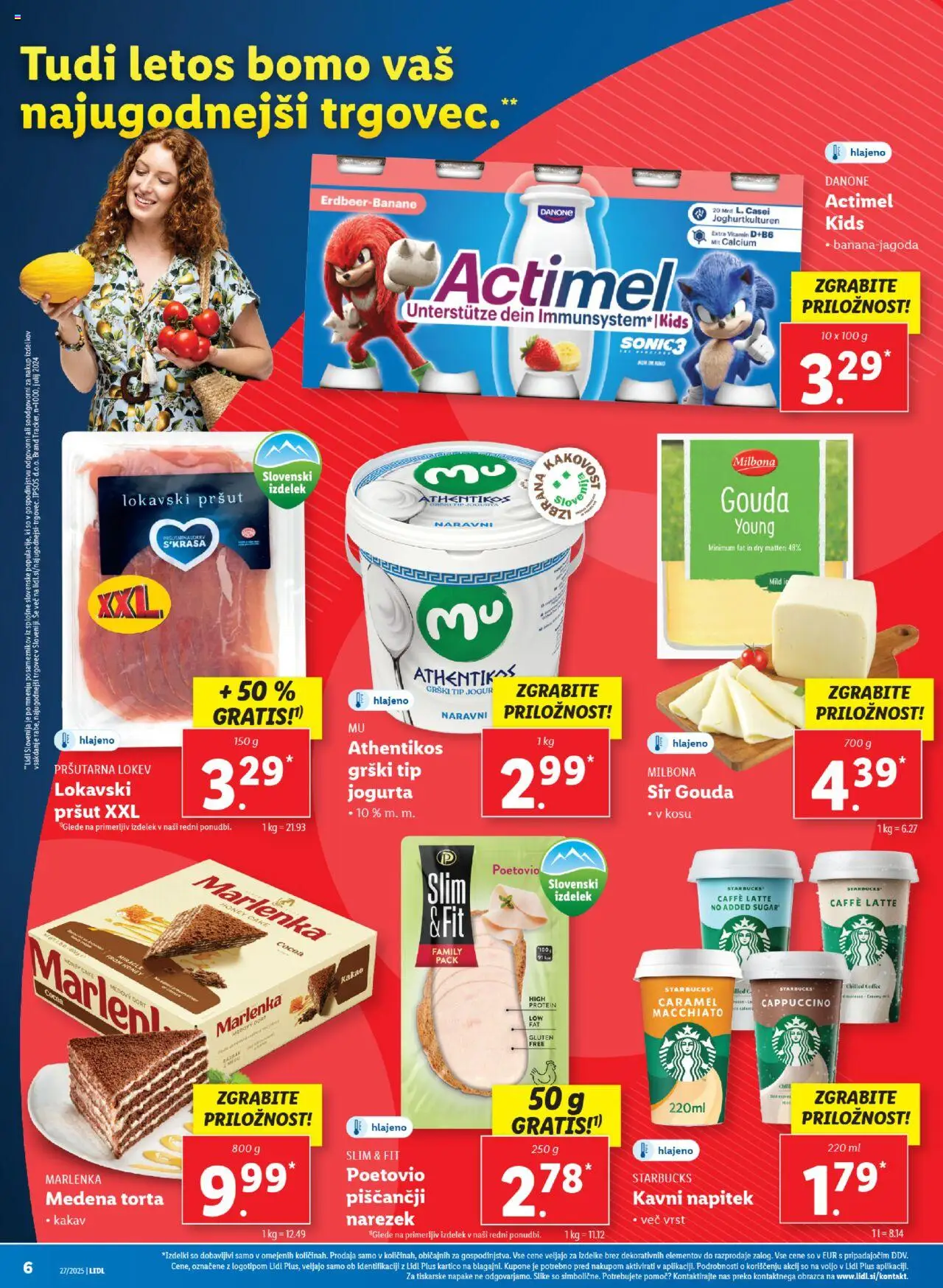 Lidl - Maribor │ velja od 03.07.2025 | Stran: 6 | Izdelki: Pršut, Torta, Narezek, Sir