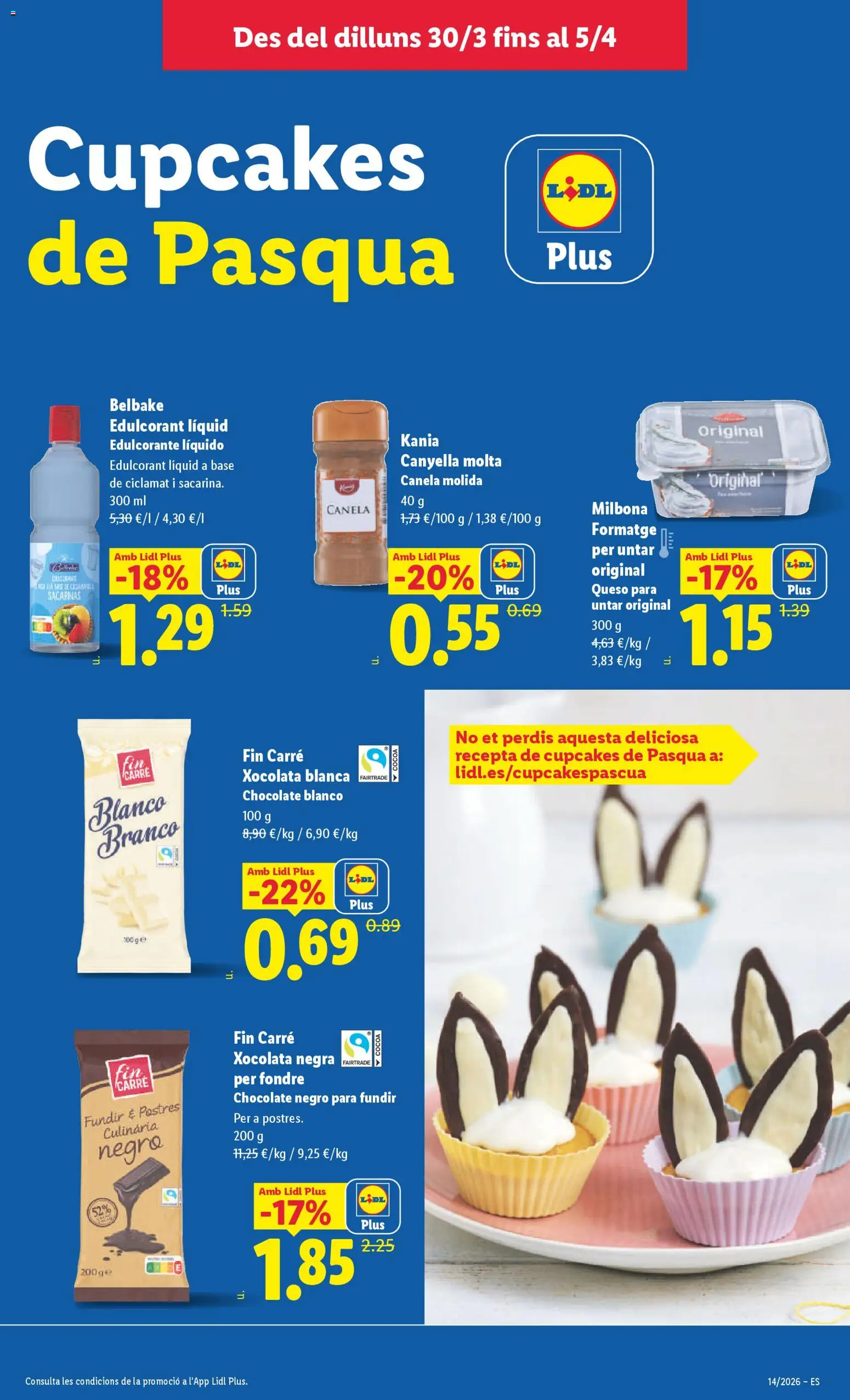 Lidl folleto │ válido desde el 30.03.2026 | Página: 23 | Productos: Queso, Chocolate, Queso para untar
