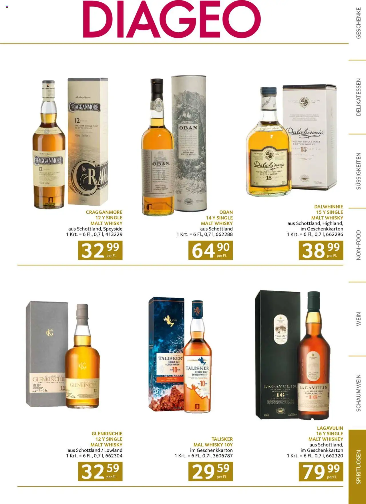 Transgourmet Weihnachtskatalog 2025 gültig ab 13.10.2025 | Seite: 77 | Produkte: Süßigkeiten, Whiskey, Wein