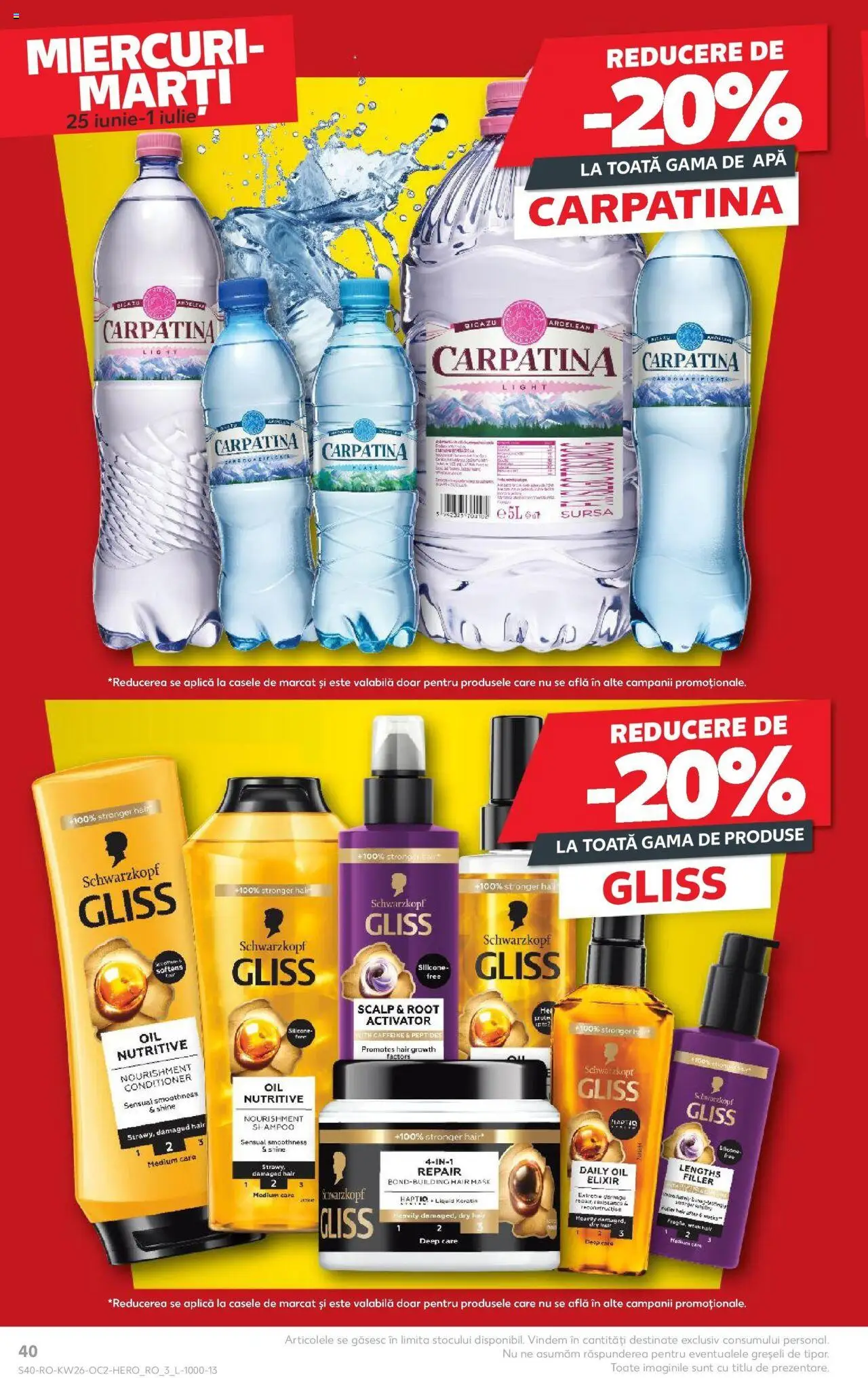 Catalog Kaufland - Bucureşti – valabil de la 25.06.2025 | Pagină: 40 | Produse: Elixir, Apă