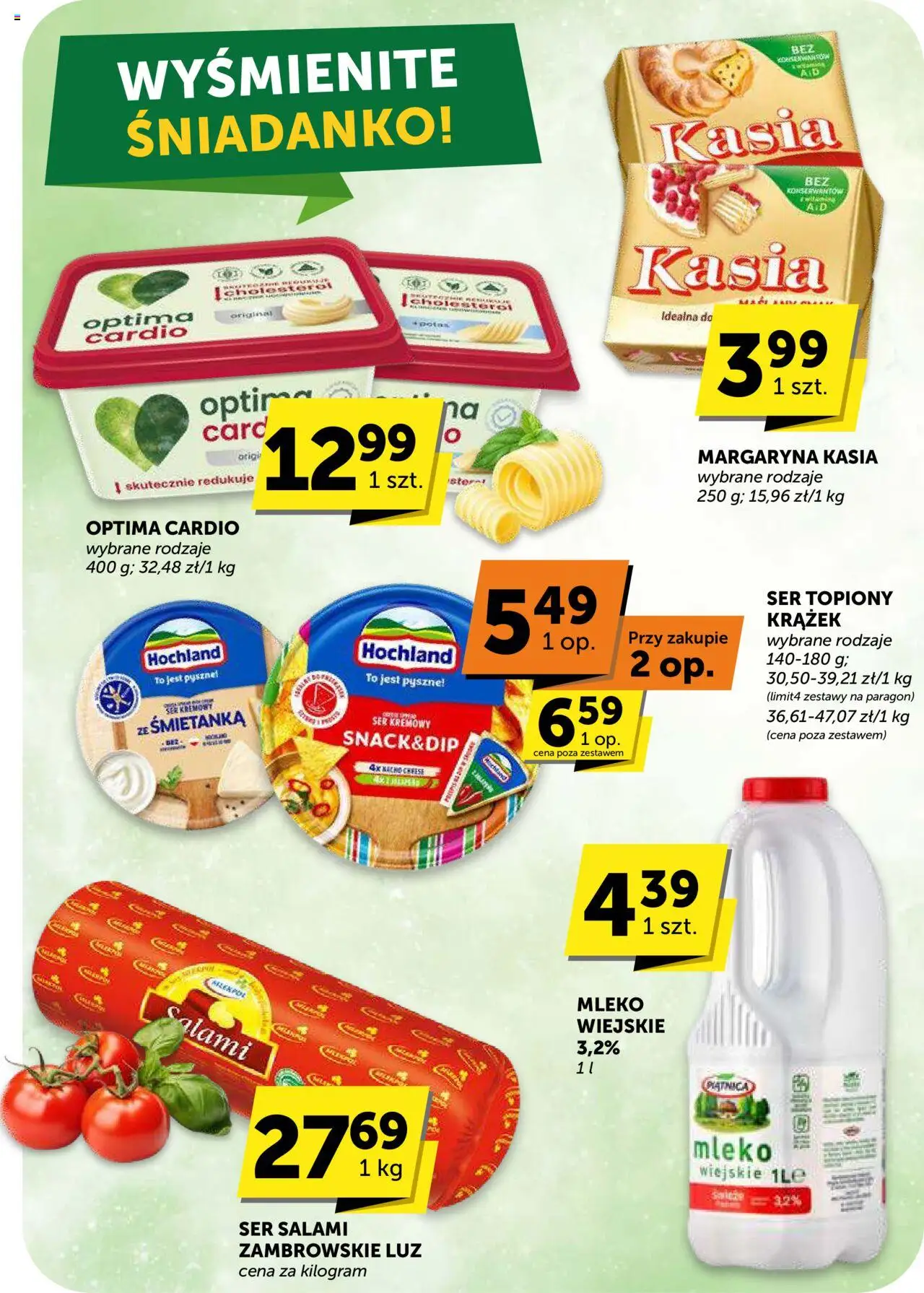 Euro Sklep Gazetka od 02.10.2025 | Strona: 29 | Produkty: Margaryna kasia, Ser topiony, Optima cardio, Margaryna