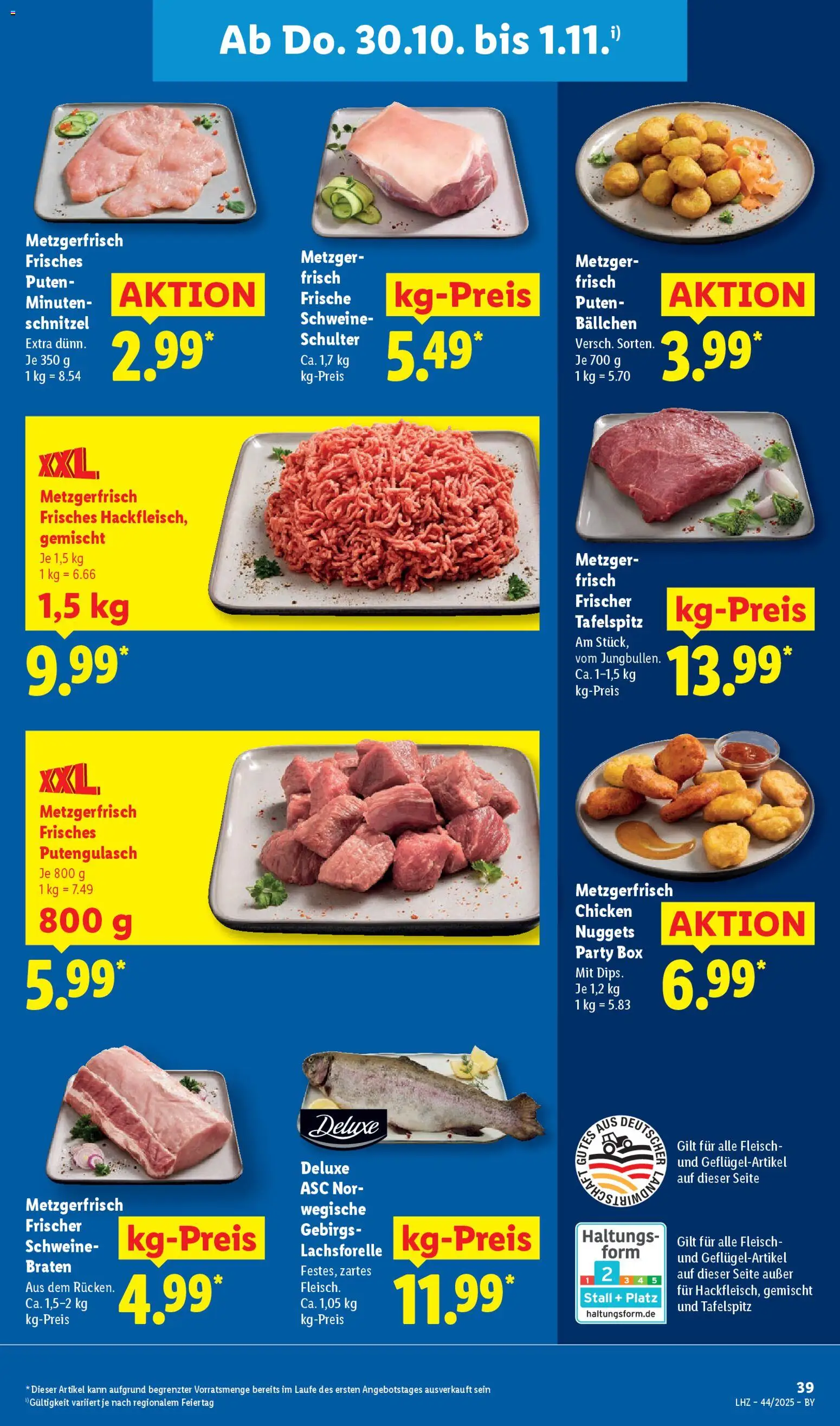 Lidl Prospekt München – gültig ab 27.10.2025 | Seite: 59 | Produkte: Tafelspitz, Box, Schnitzel, Fleisch