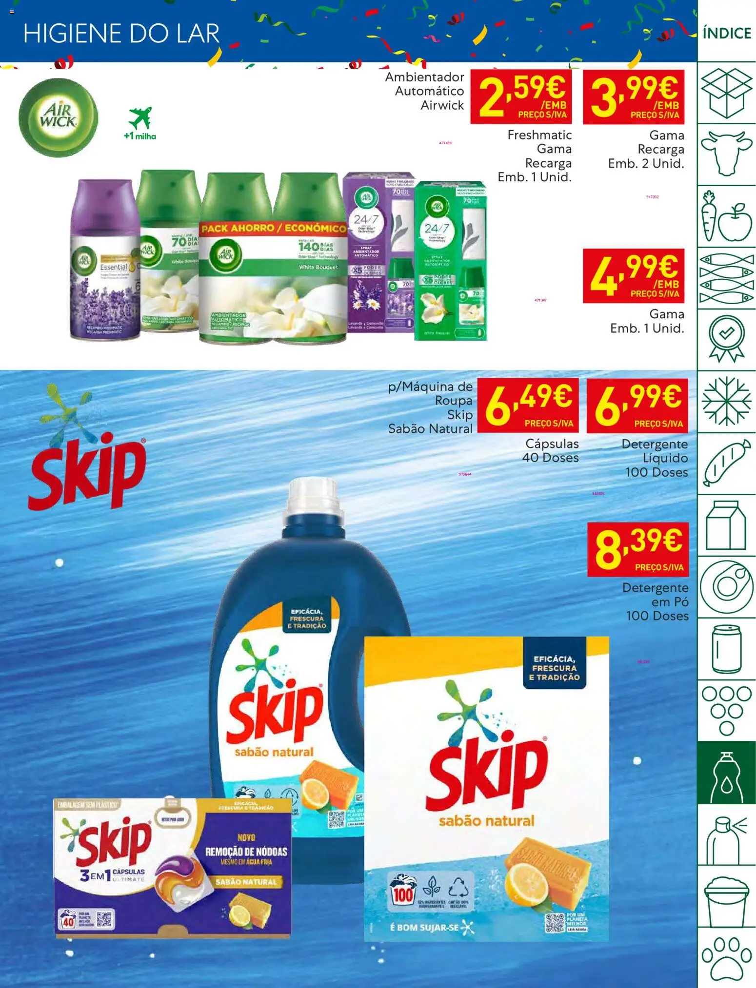 Recheio folheto │ válido de 28.10.2025 | Página: 45 | Produtos: Agua, Pó, Sabão, Detergente