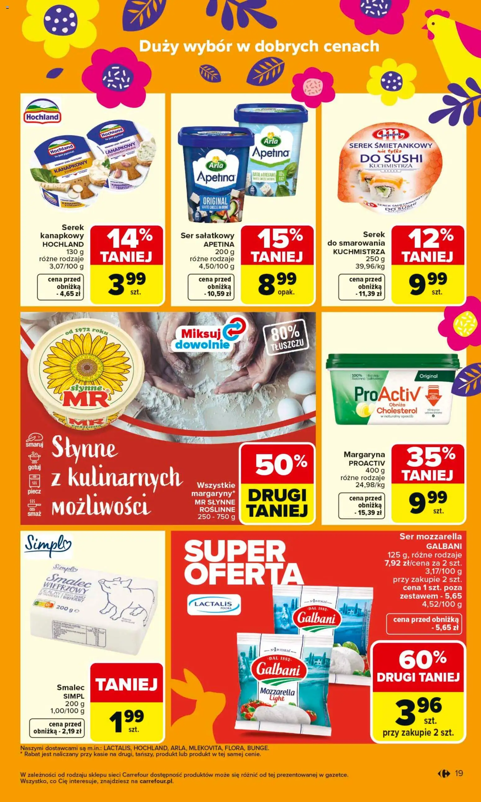Carrefour gazetka od 23.03.2026 | Strona: 25 | Produkty: Serek kanapkowy, Serek, Margaryna, Ser