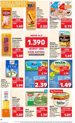 GRECO Feta g. U., griech. Weichkäse, 48% Fett i. Tr. je 150-g-Packg. – gültig ab 25.09.2025 | Seite: 22