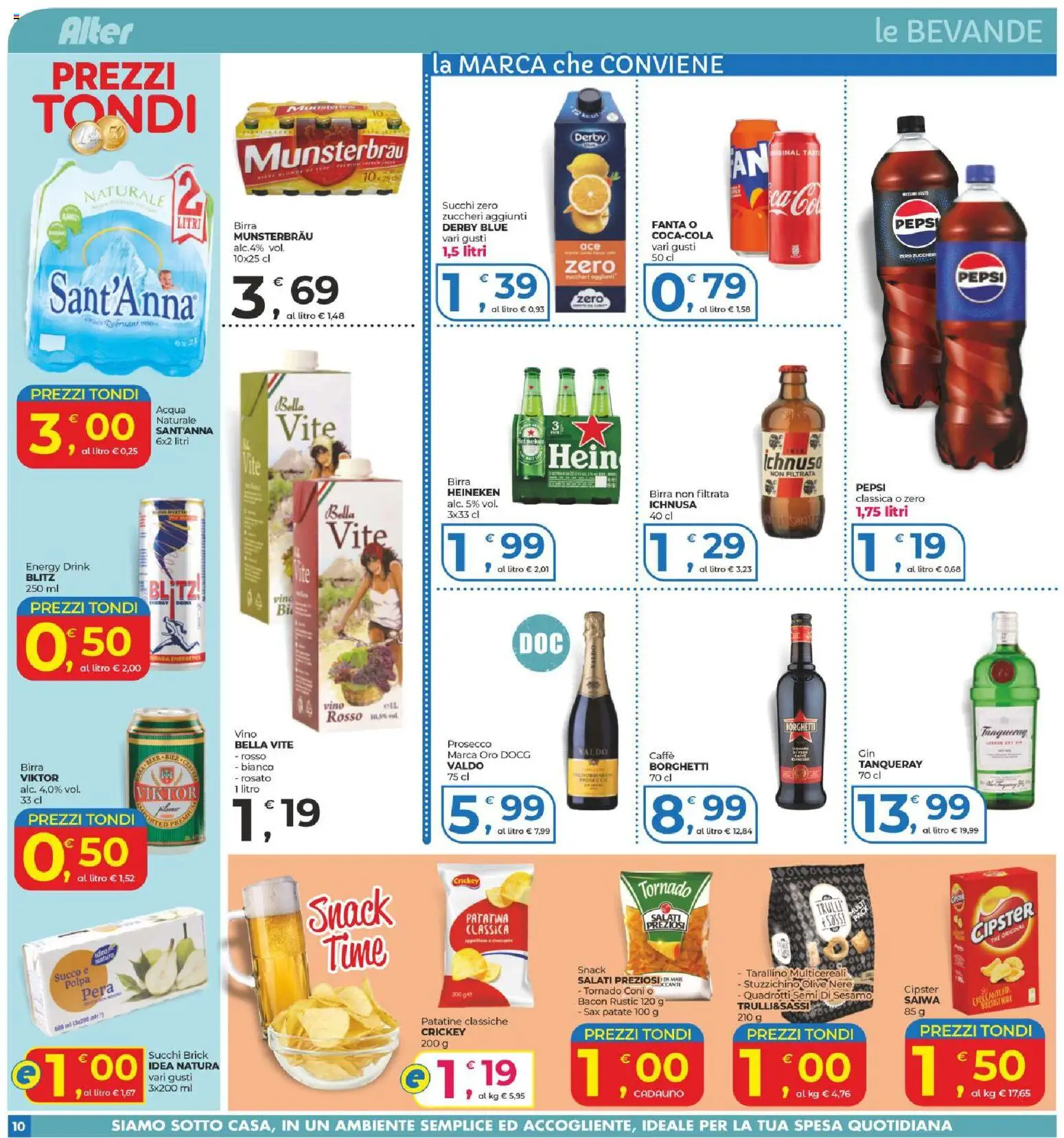 Volantino Alter Discount del 22.04.2026 | Pagina: 10 | Prodotti: Caffè, Prosecco, The, Fanta