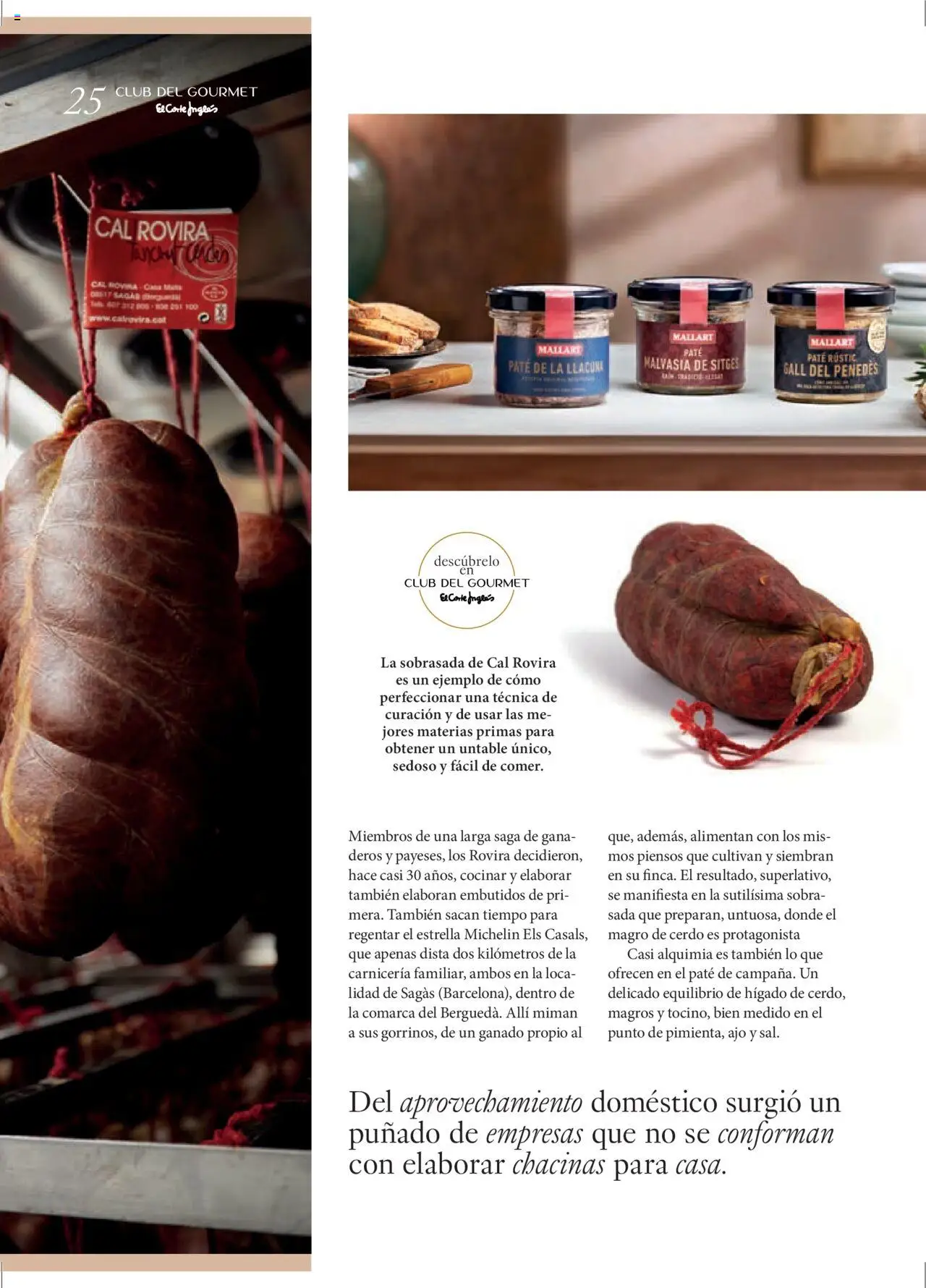 El Corte Inglés ofertas │ válido desde el 27.06.2025 | Página: 25 | Productos: Cerdo, Paté, Νυχτικό, Sobrasada