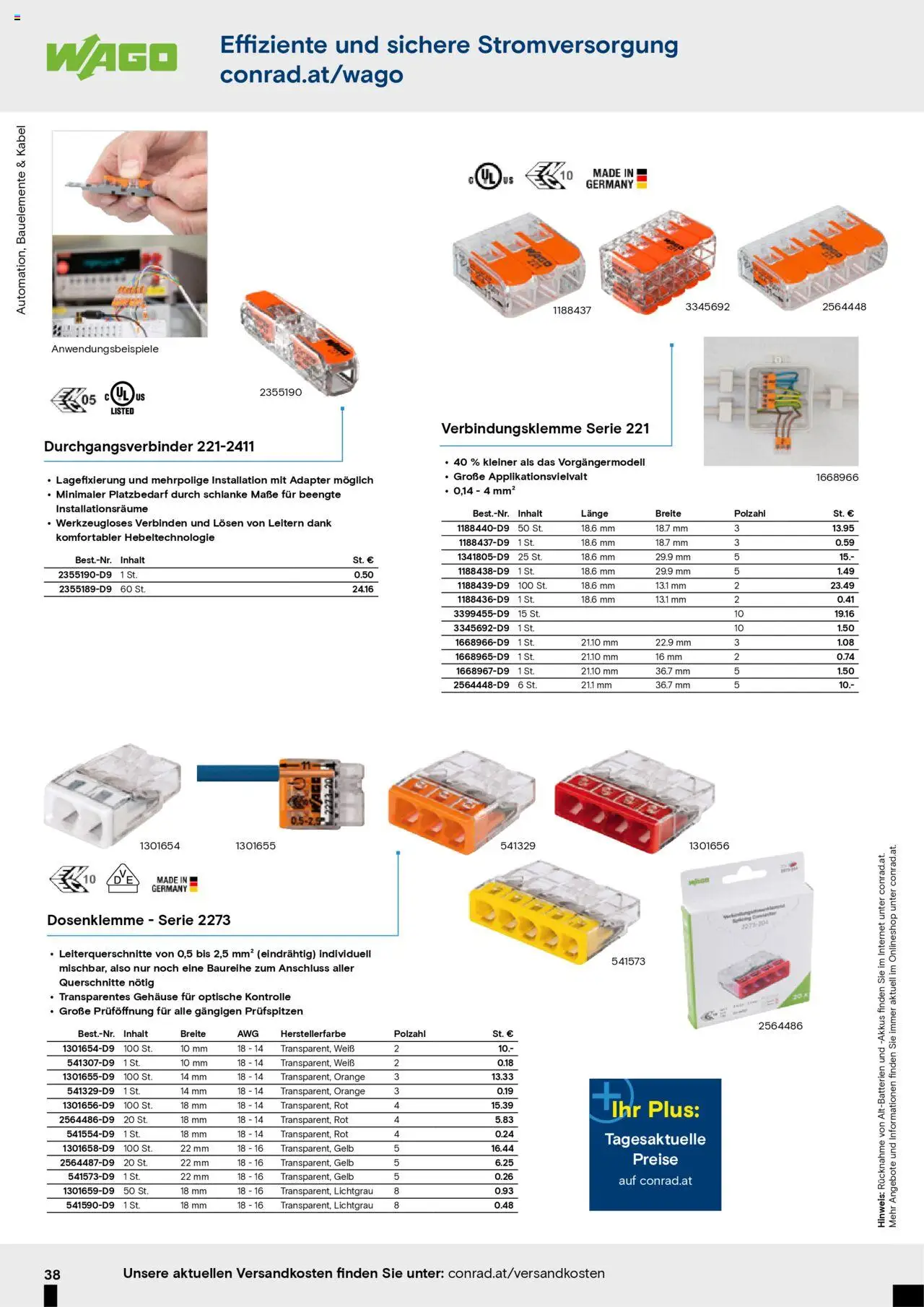 Conrad Aktionskatalog gültig ab 25.08.2025 | Seite: 40 | Produkte: Kabel, Adapter