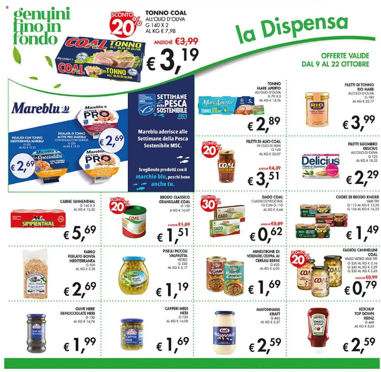 Volantino Coal del 09.10.2025 | Pagina: 18 | Prodotti: Cannellini, Fagioli, Tonno, Olio di Oliva
