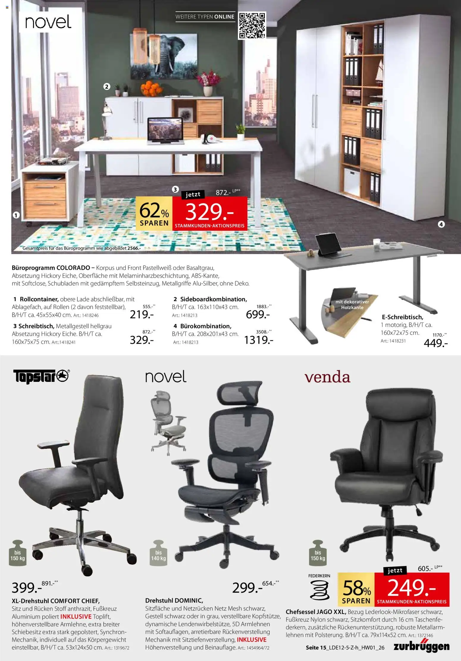 Zurbrüggen  Hochwert-Spezial – gültig ab 29.12.2025 | Seite: 25 | Produkte: Chefsessel