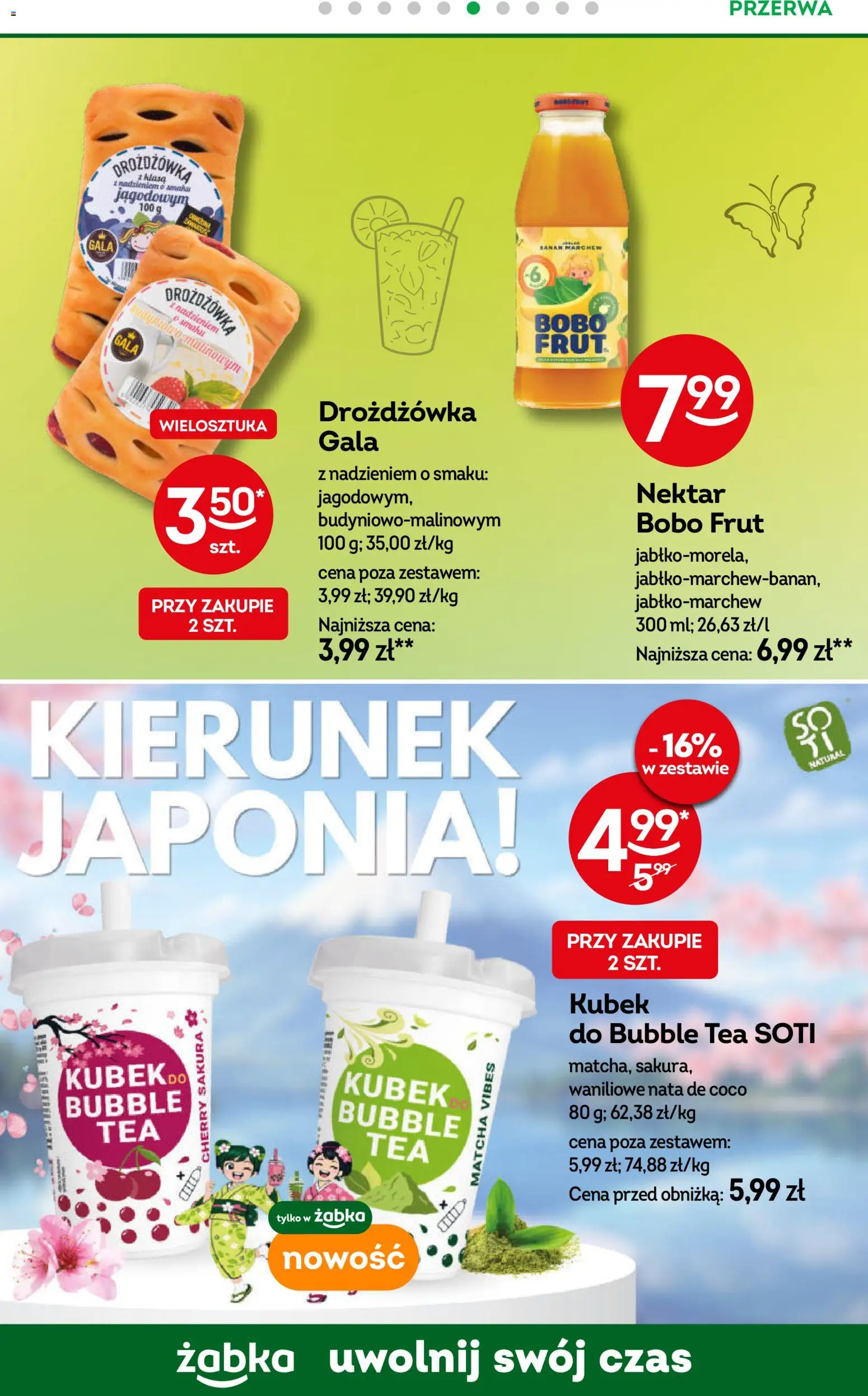 Żabka gazetka od 22.04.2026 | Strona: 77 | Produkty: Bobo frut, Banan