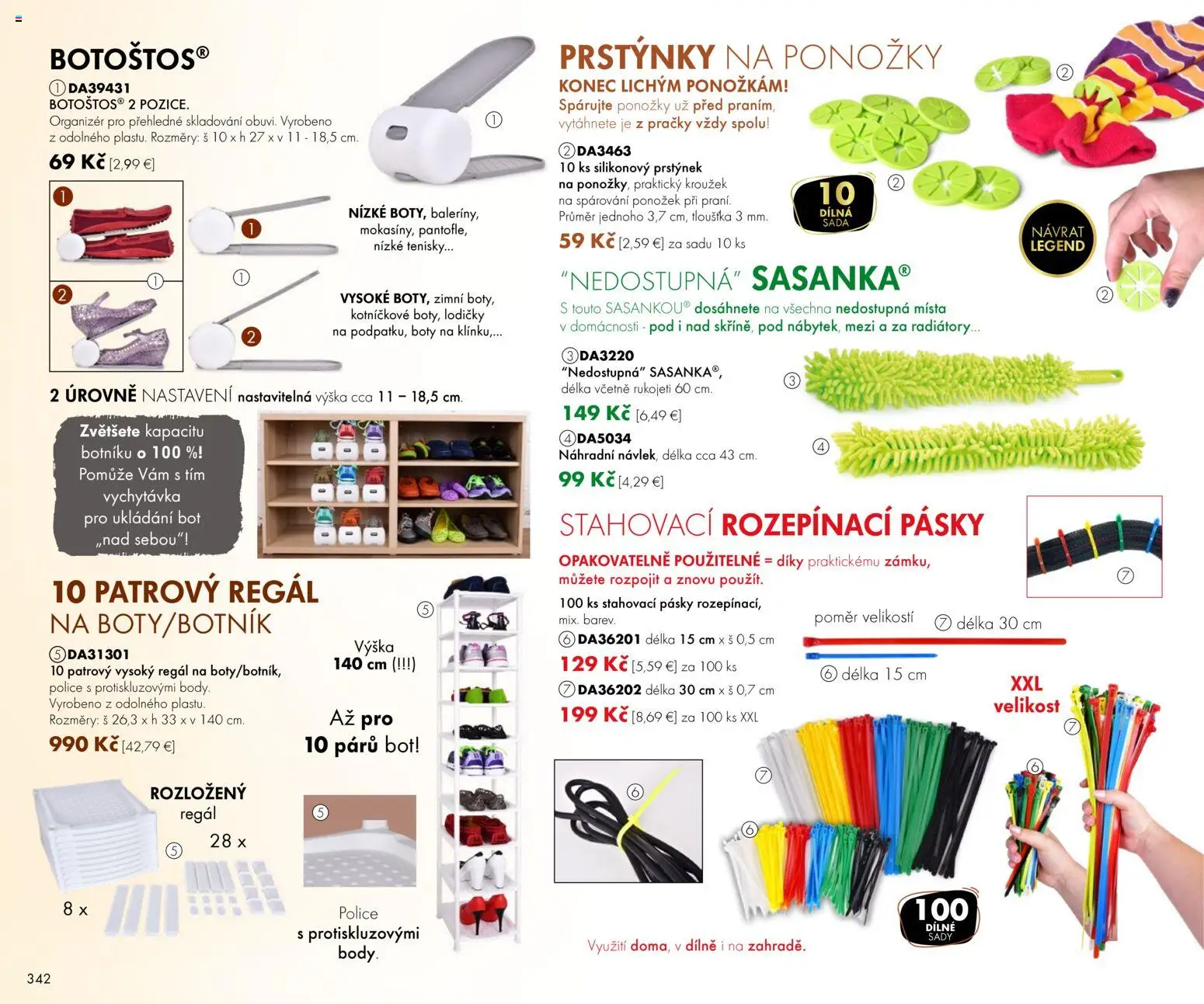 Nové Dedra akcie – leták je platný od 01.03.2026 | Strana: 42 | Produkty: Organizér, Regál, Práčky, Police