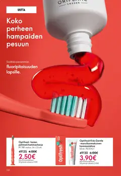 Oriflame-mainoslehti voimassa 28.01.2026 alkaen | Sivu: 130 | Tuotteet: Hammastahna, Hammasharja