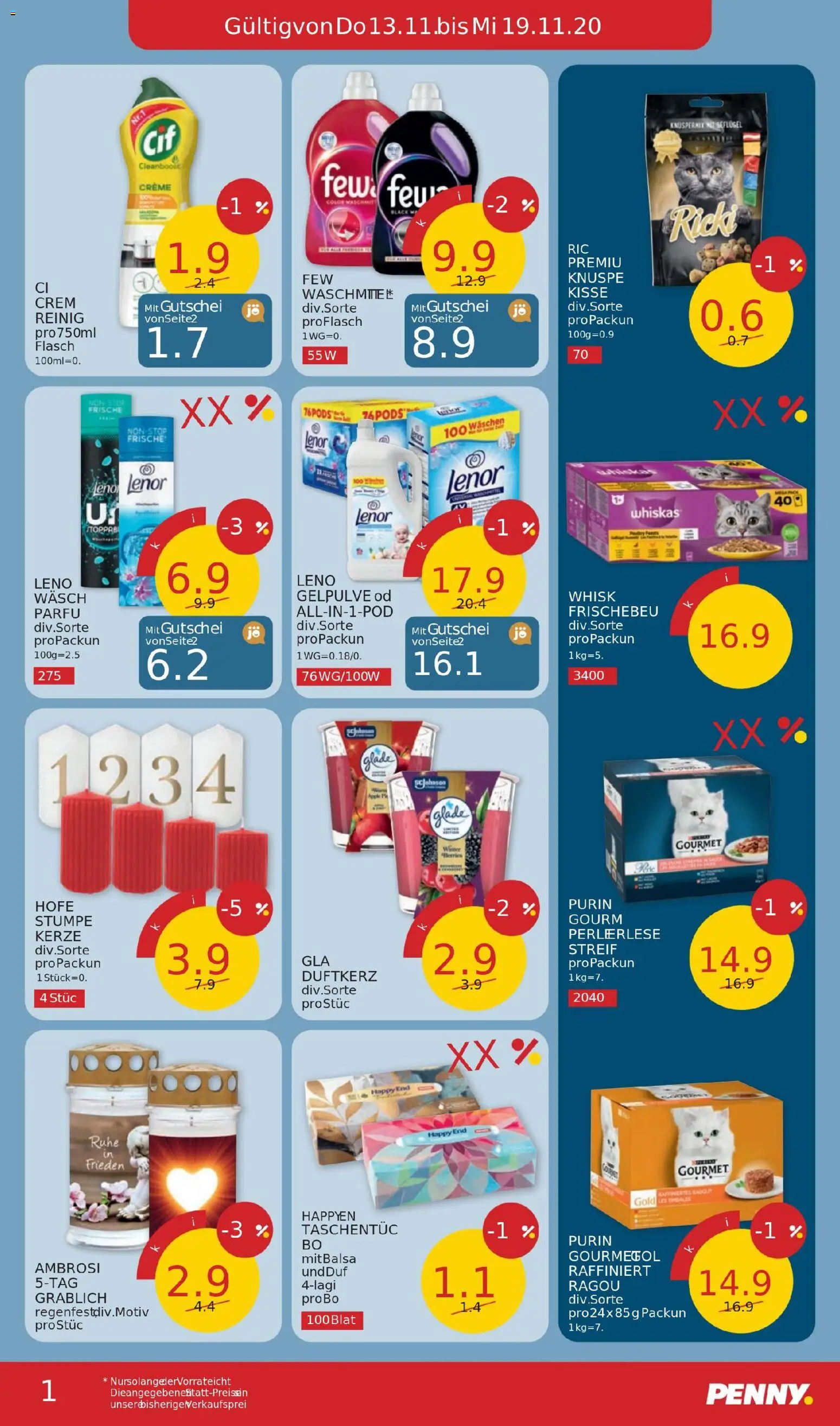 Penny Markt Flugblatt gültig ab 13.11.2025 | Seite: 17 | Produkte: Creme, Waschmittel