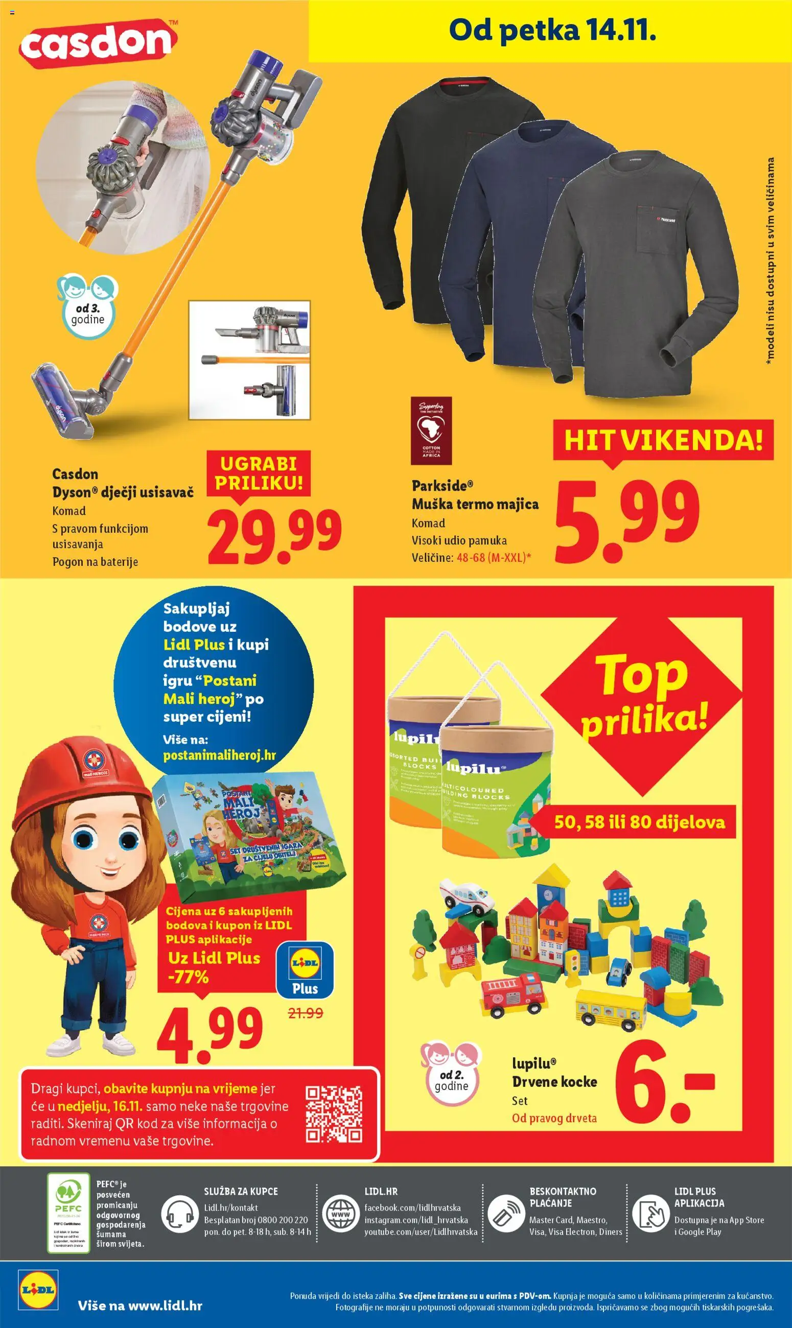 Lidl katalog | vrijedi od 10.11.2025 | Stranica: 90 | Proizvodi: Usisavač, Majica, Baterije, Parkside