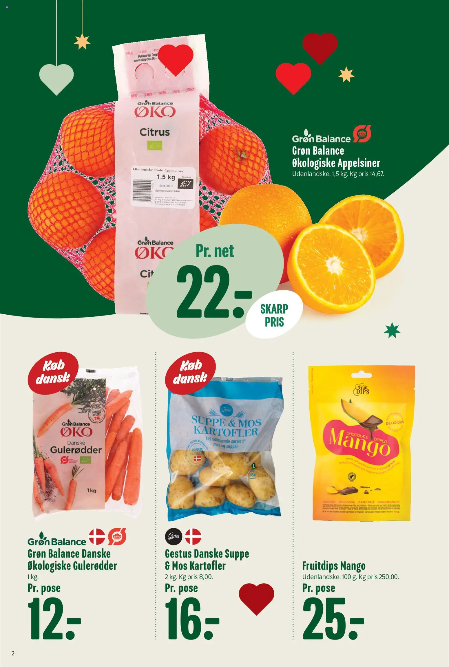 Min Købmand tilbudsavis – gyldig fra 14.11.2025 | Side: 2 | Produkter: Mango, Gulerødder, Kartofler, Suppe