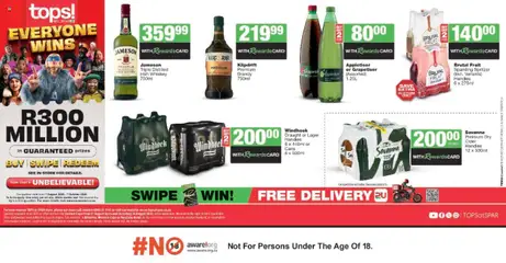 Preview of Tops at Spar specials valid from 21.08.2025