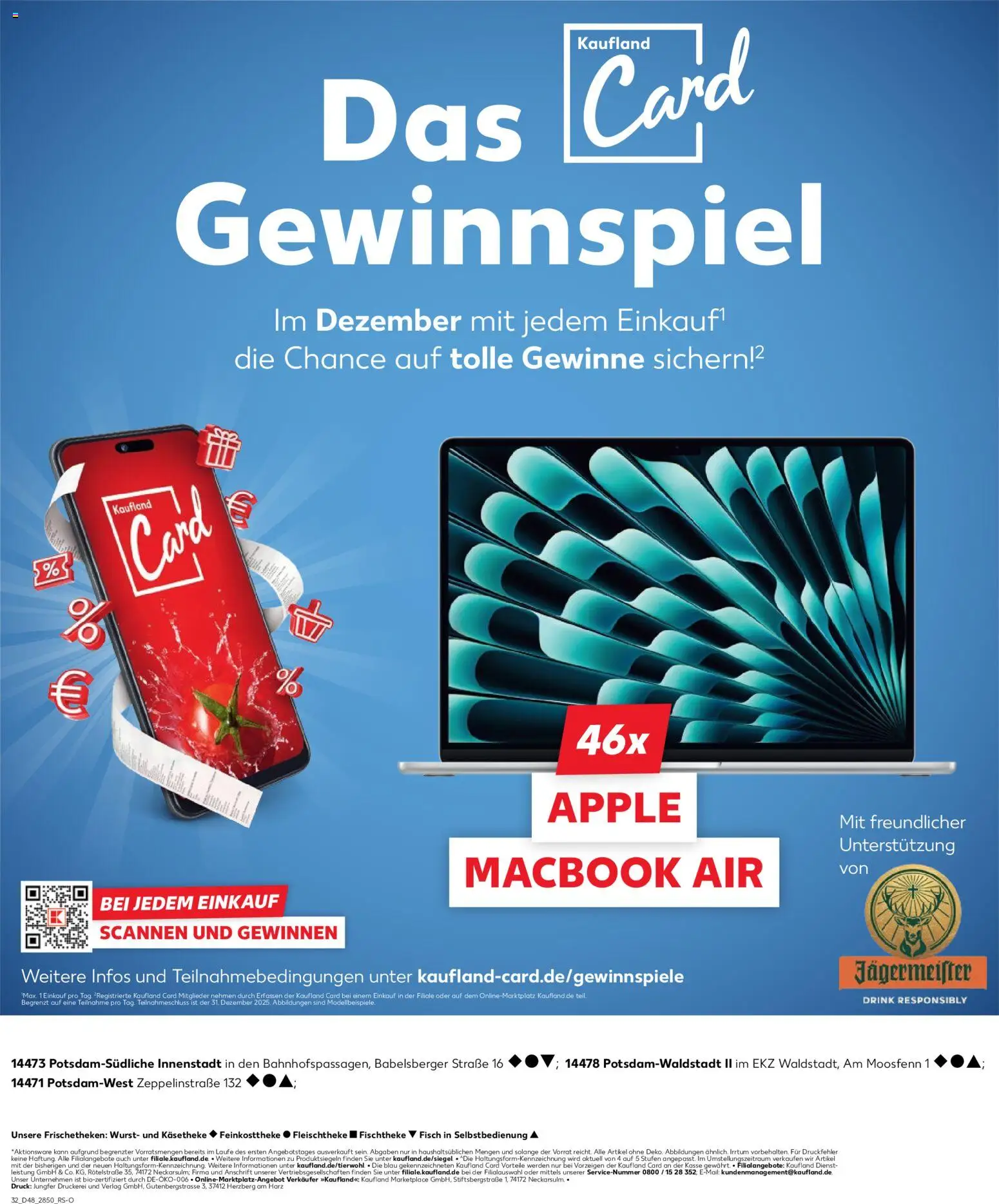 Kaufland prospekt Potsdam	 – gültig ab 30.11.2025 | Seite: 32 | Produkte: Macbook, Apple, Fisch, Jägermeister