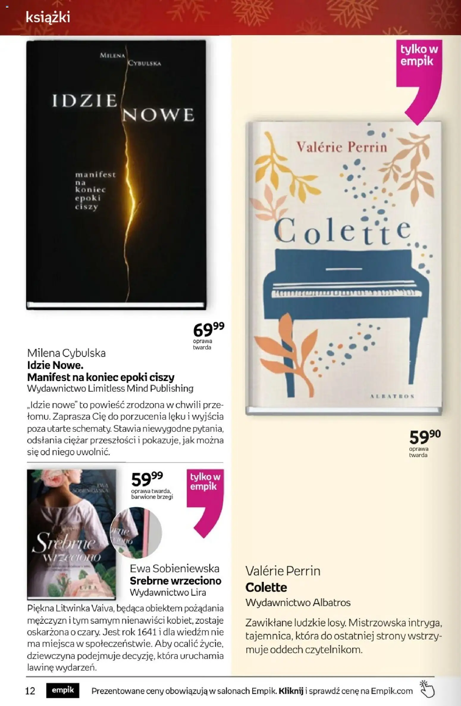 Empik promocje - Tom kultury Książki od 10.12.2025 | Strona: 12 | Produkty: Książki