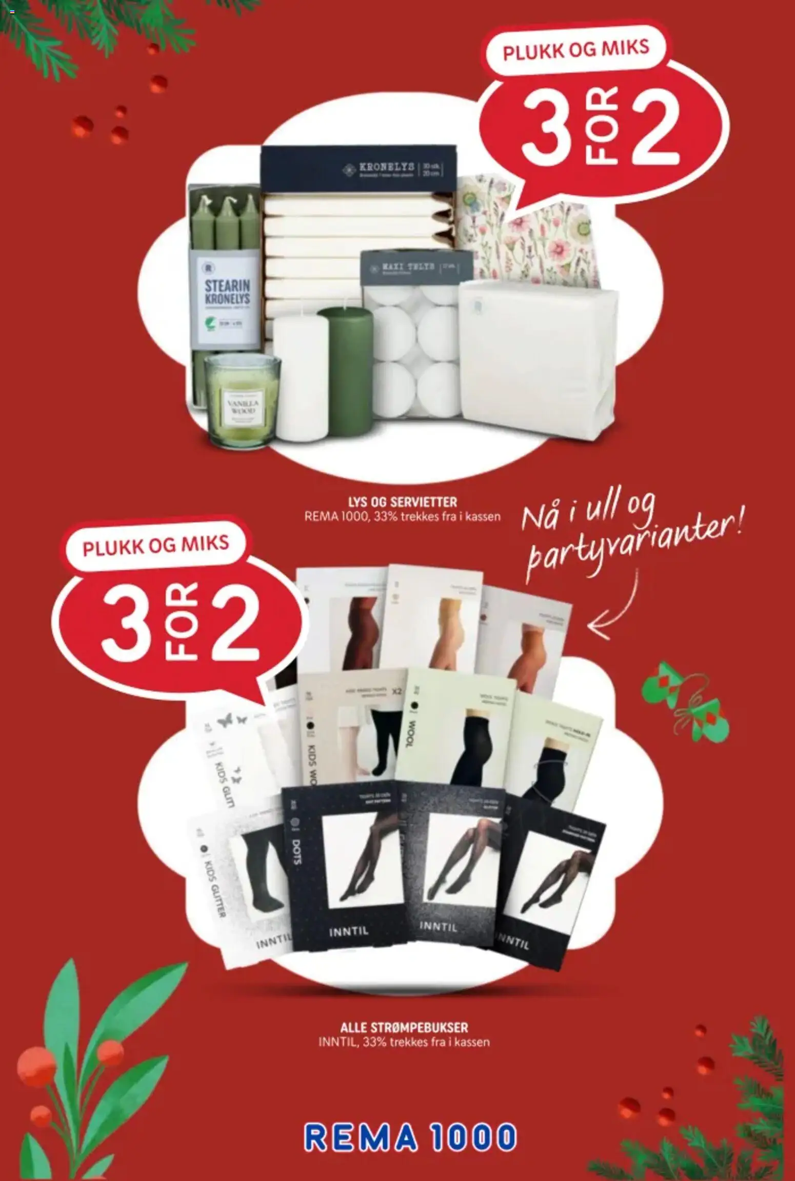 {H1} | Side: 23 | Produkter: Glitter, Суміш дитяча, Servietter, Mouth wash